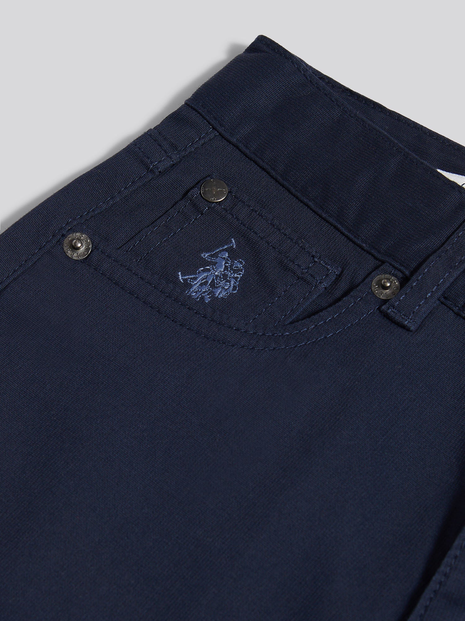 Boys Bedford Cord 5 Pocket Trouser in Dark Sapphire Navy - Image 10