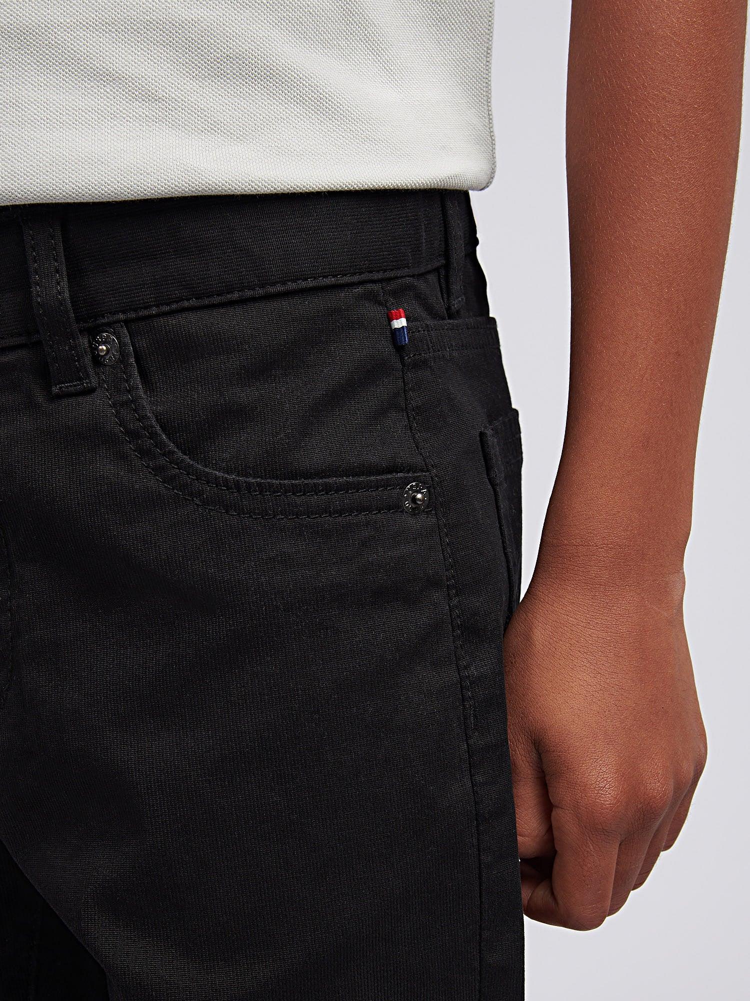 Boys Bedford Cord 5 Pocket Trouser in Dark Sapphire Navy - Image 6
