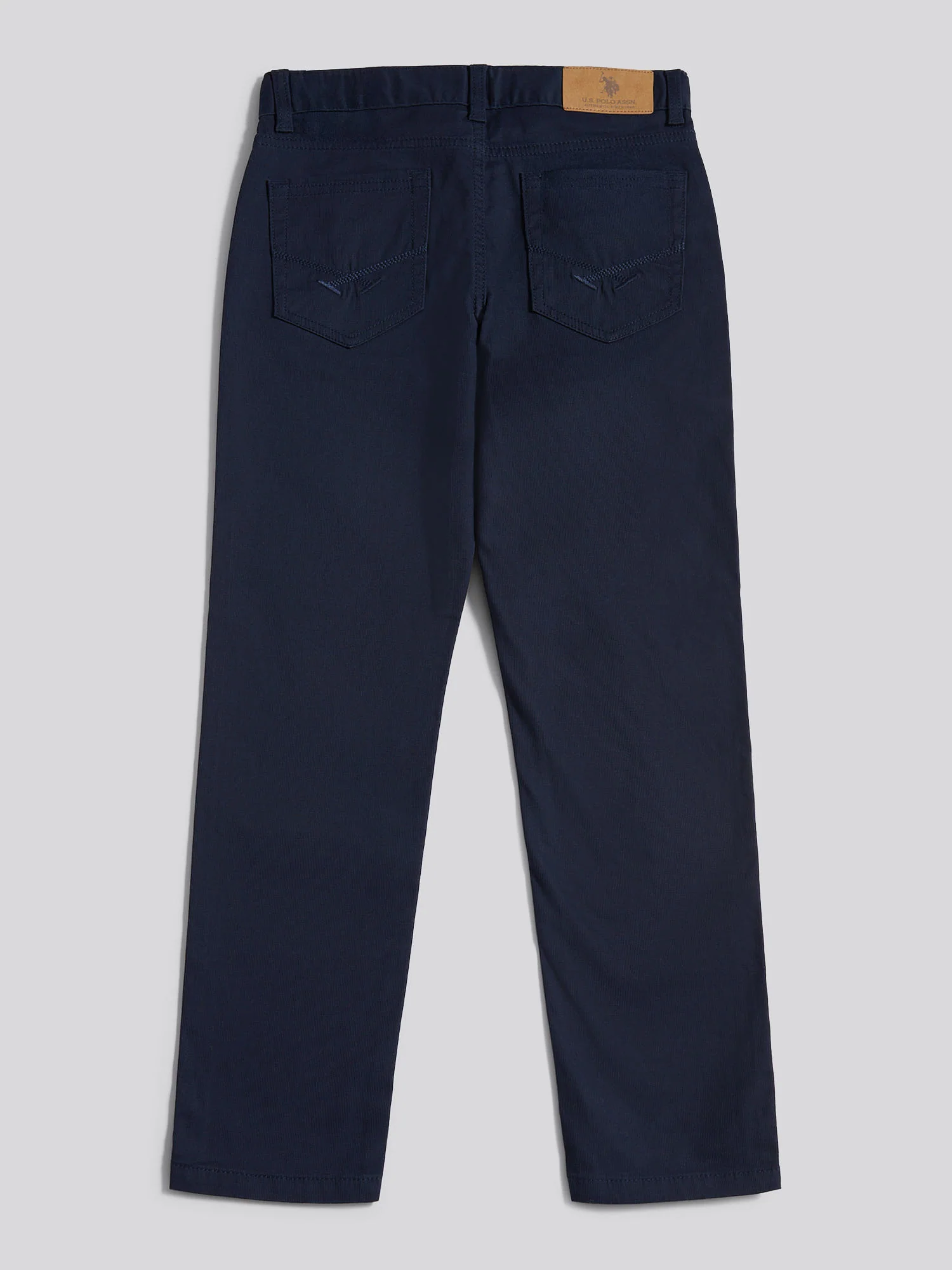 Boys Bedford Cord 5 Pocket Trouser in Dark Sapphire Navy - Image 8
