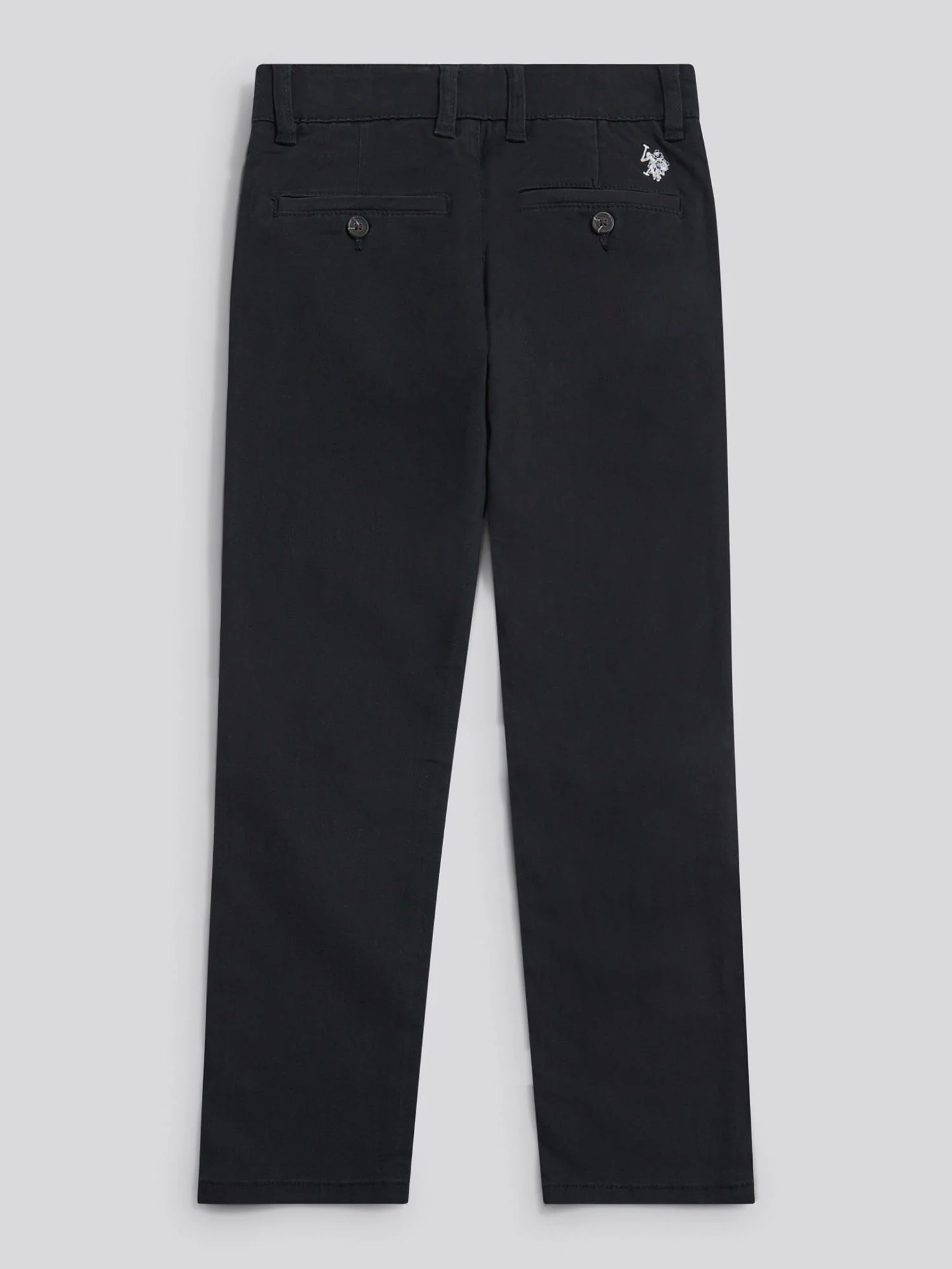 Boys Classic Chino in Black Bright White DHM - Image 7