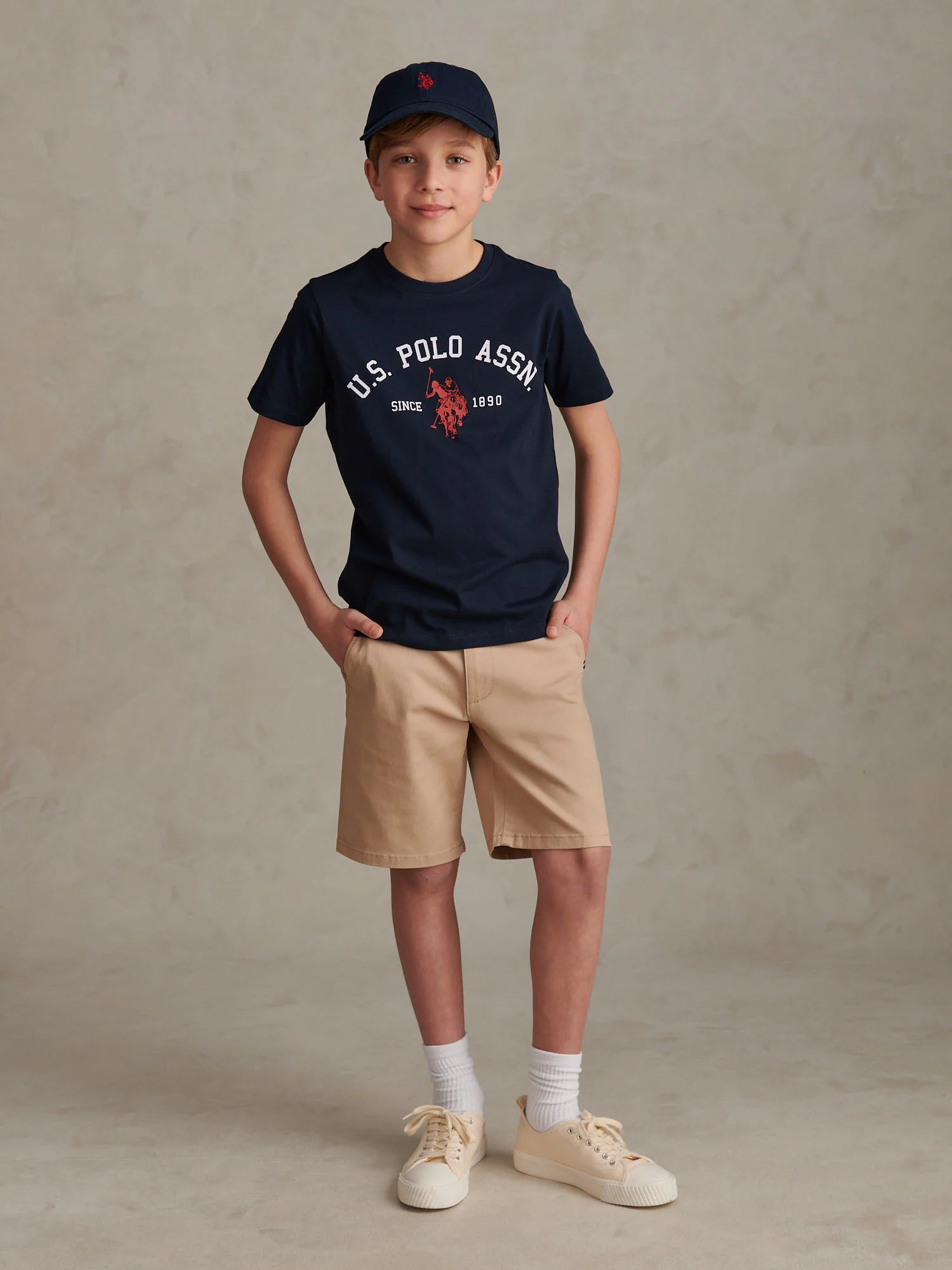 Boys Classic Chino Short Cornstalk - Image 3