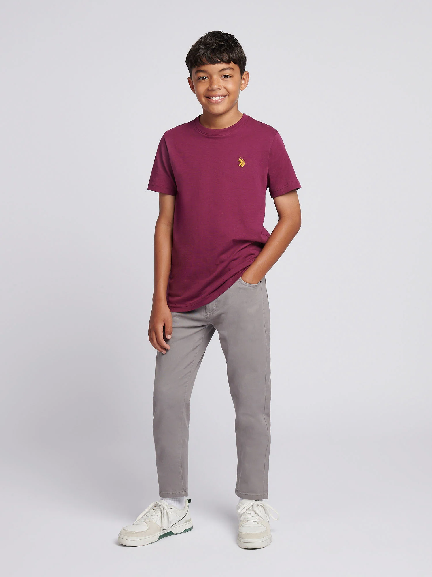Boys Core 5 Pocket Trouser in December Sky - Image 3