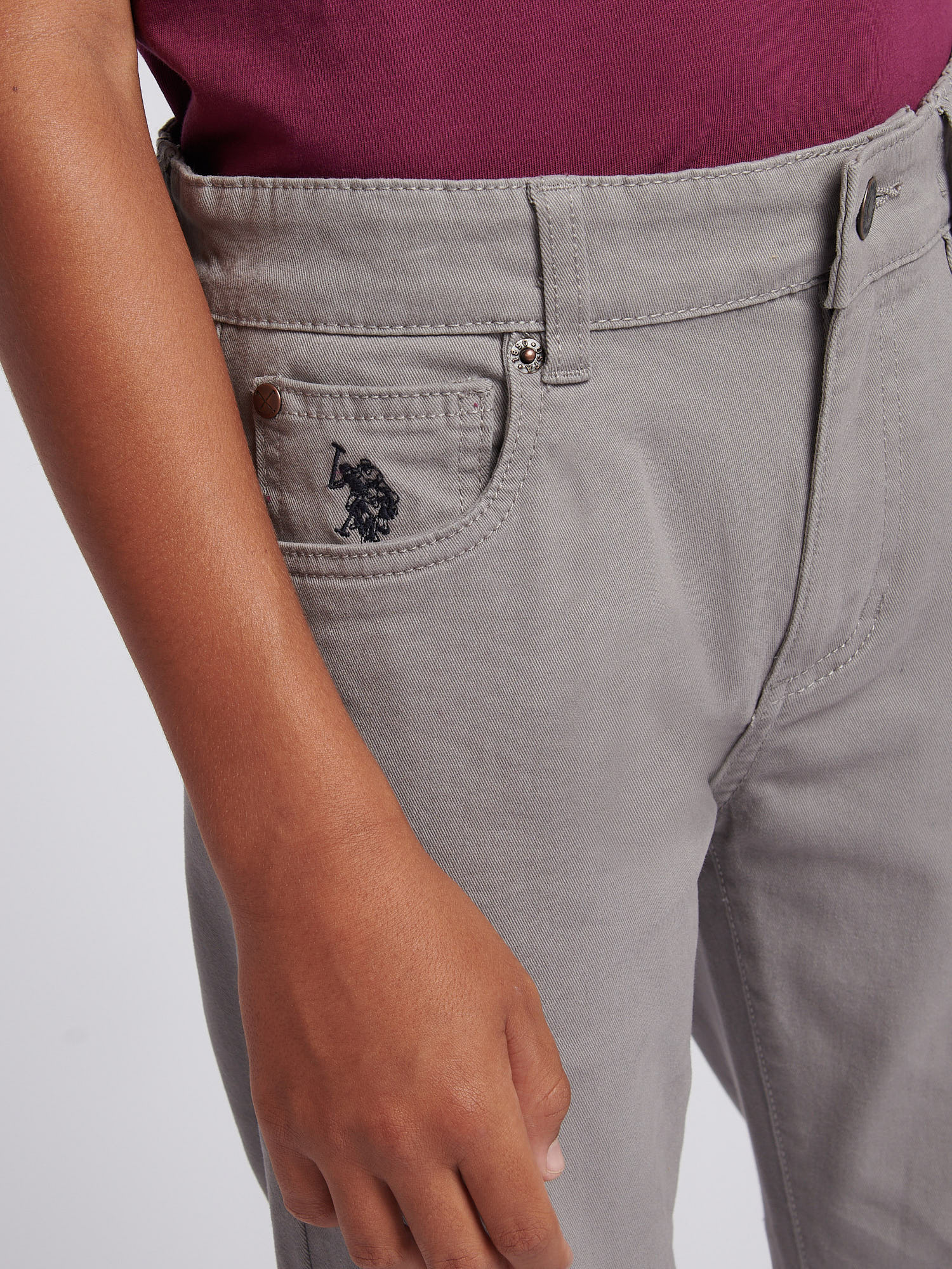 Boys Core 5 Pocket Trouser in December Sky - Image 6