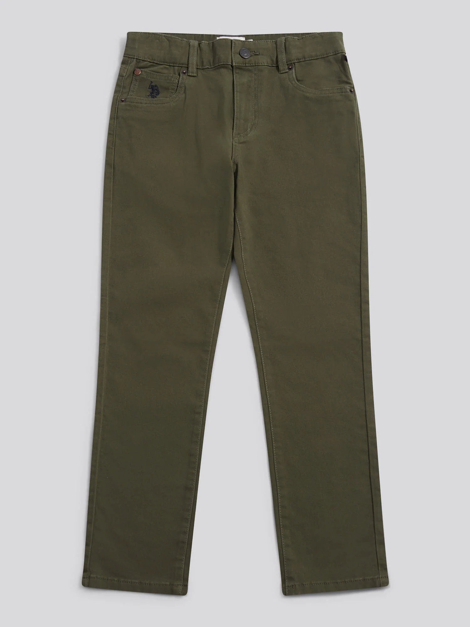 Boys Core 5 Pocket Trouser in Forest Night - Image 6