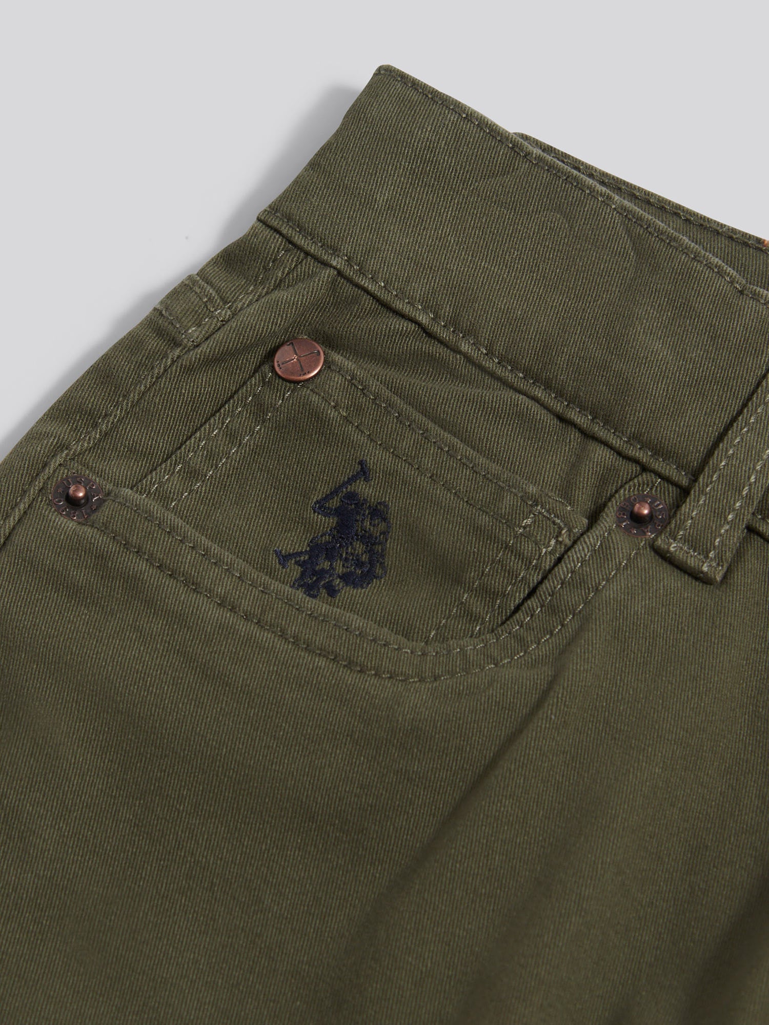 Boys Core 5 Pocket Trouser in Forest Night - Image 8