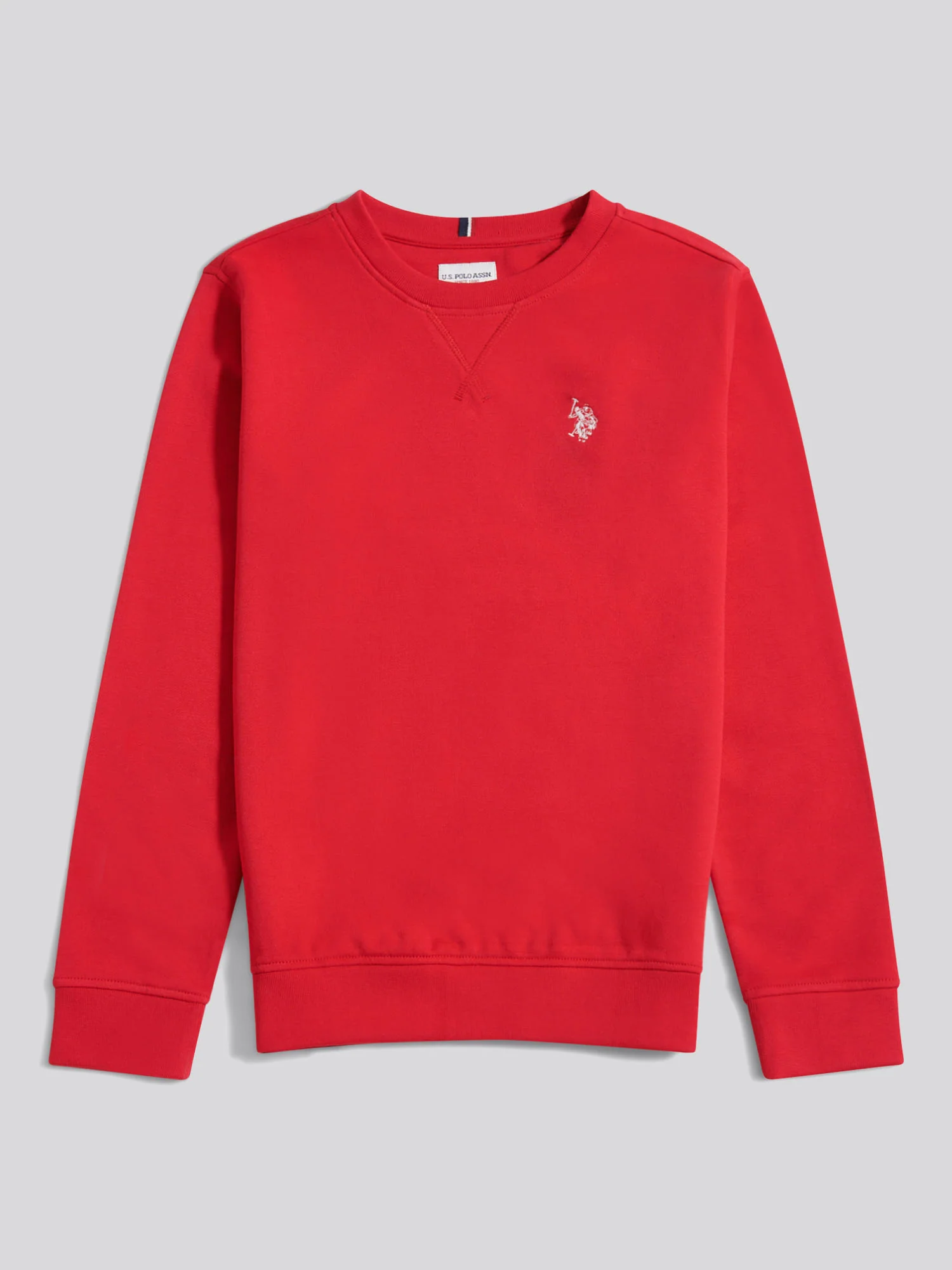 Boys Double Horsemen Crew in Haute Red - Image 6