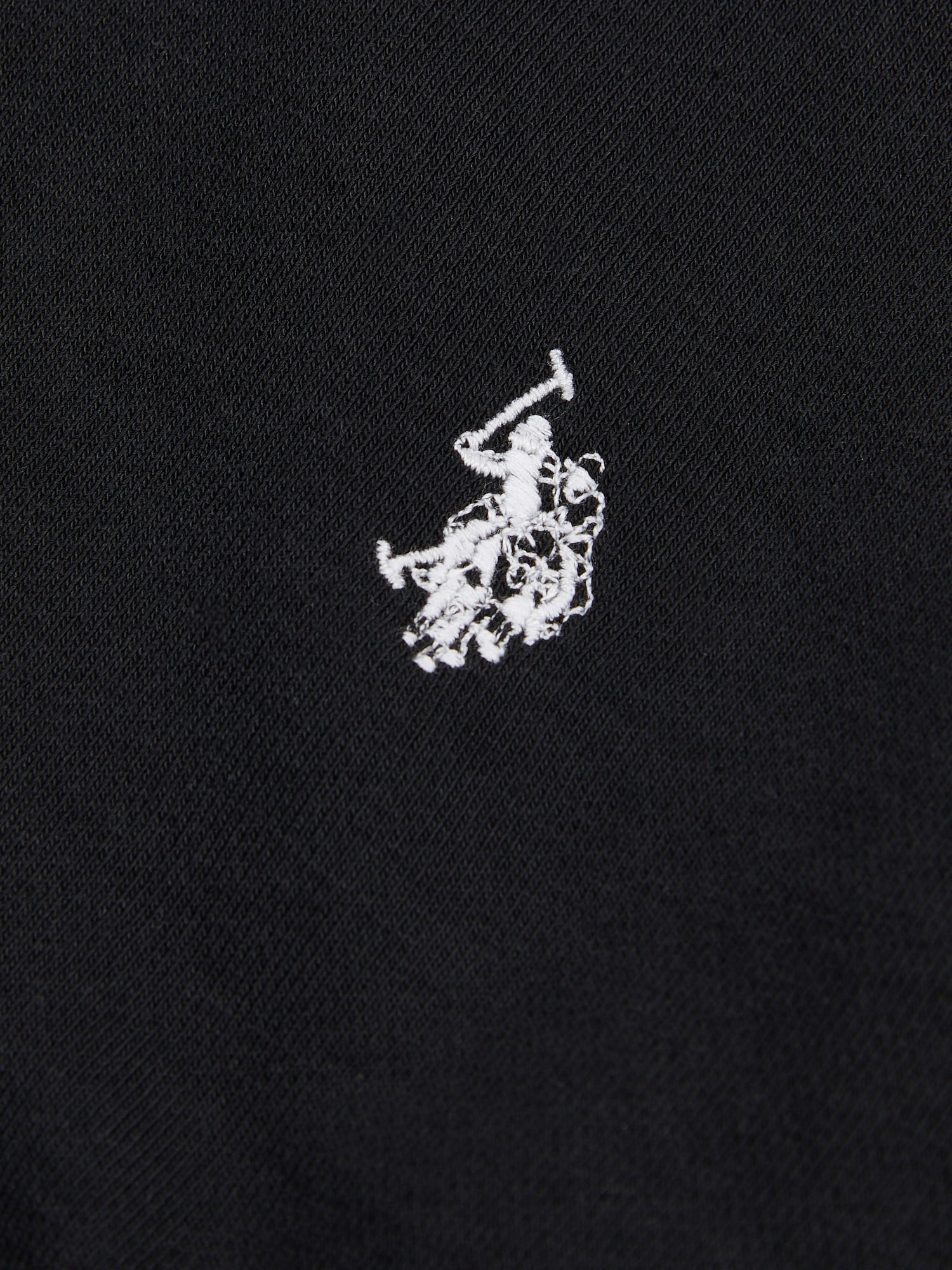 Boys Double Horsemen Hoodie Black Bright White DHM - Image 8