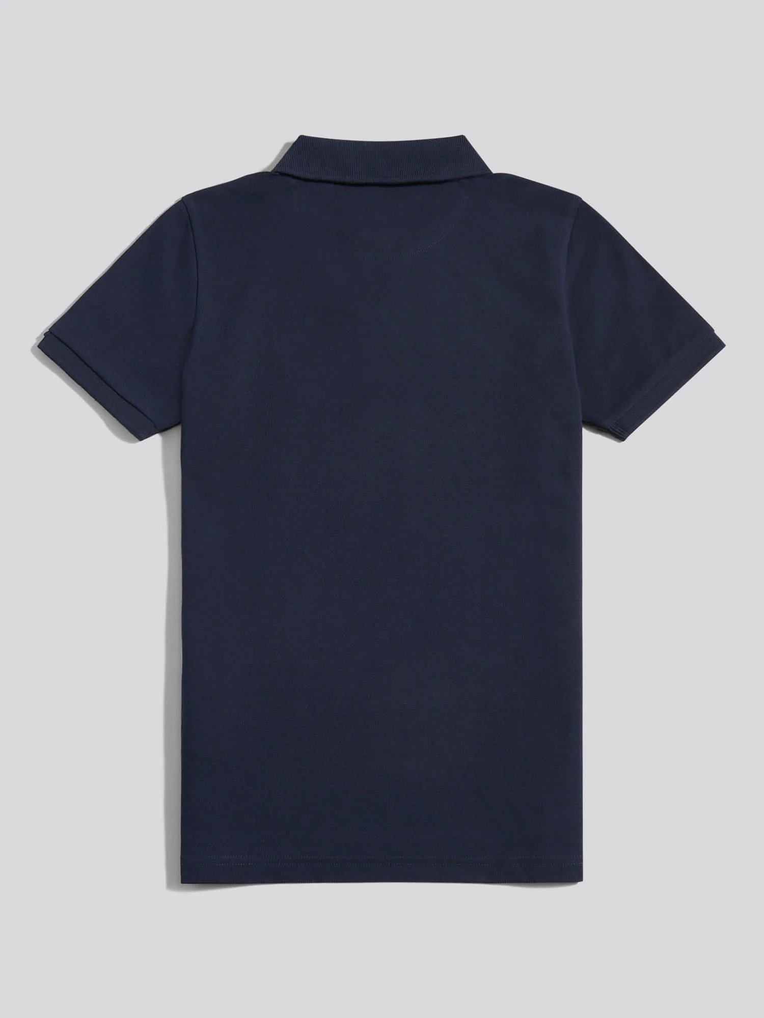 Boys Double Horsemen Polo Shirt Dark Sapphire Navy / Haute Red DHM - Image 6