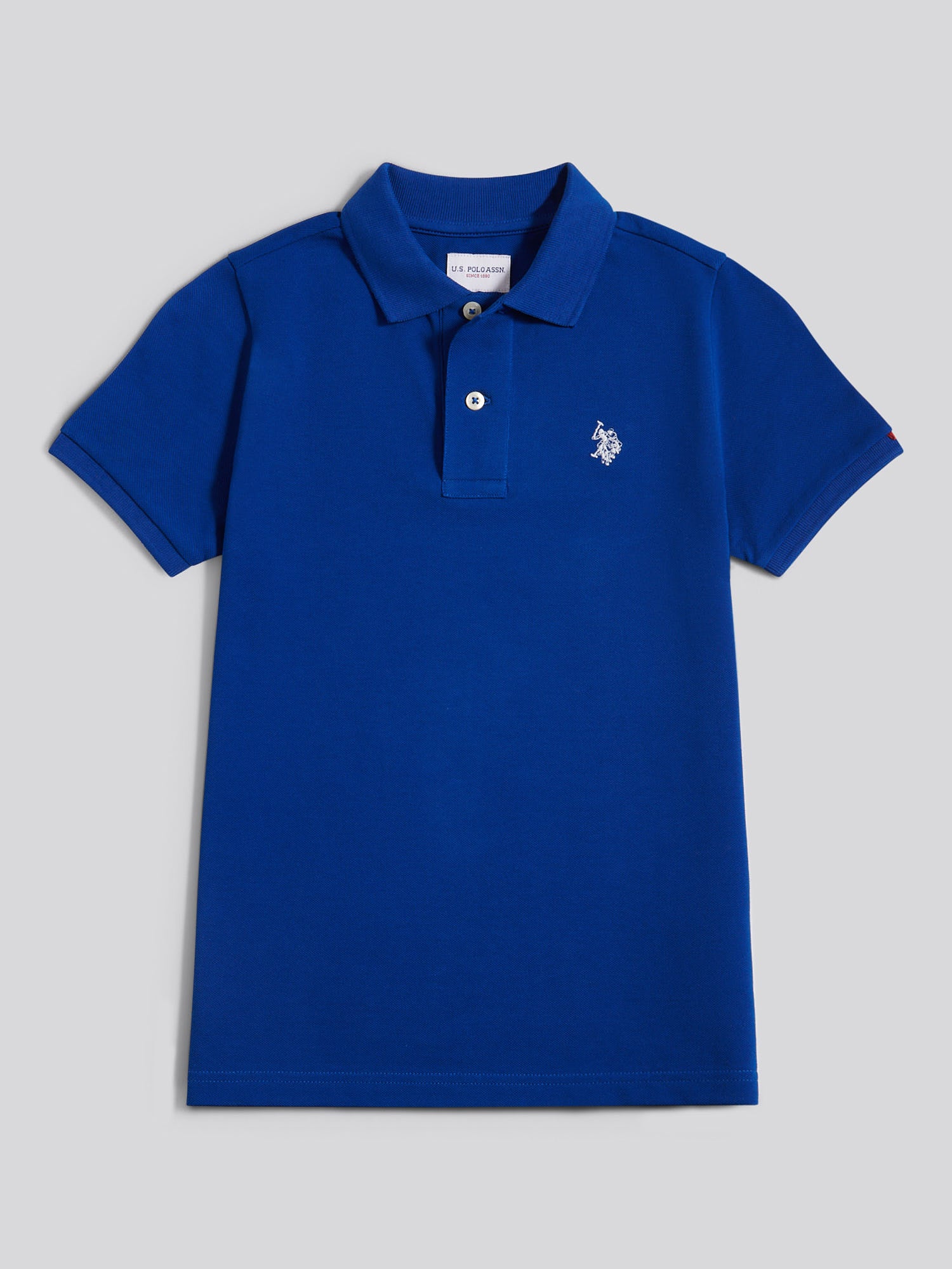 Boys Double Horsemen Polo Shirt Sodalite Blue - Image 5