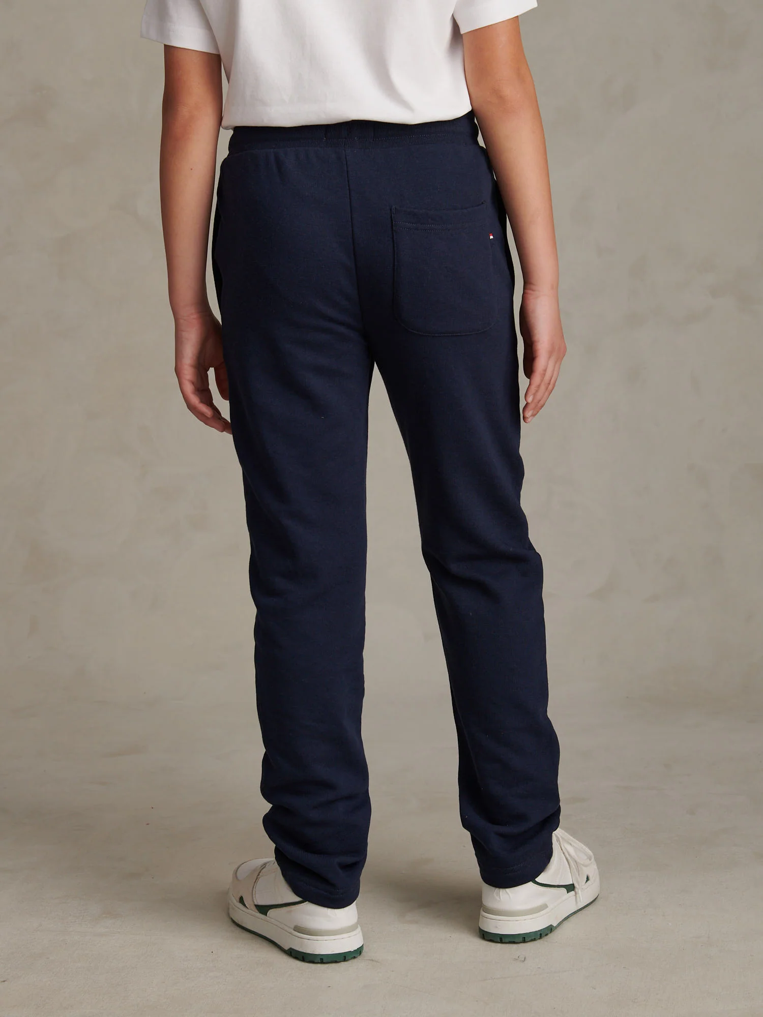 Boys Double Horsemen Straight Leg Jogger in Dark Sapphire Navy / Haute Red DHM - Image 4