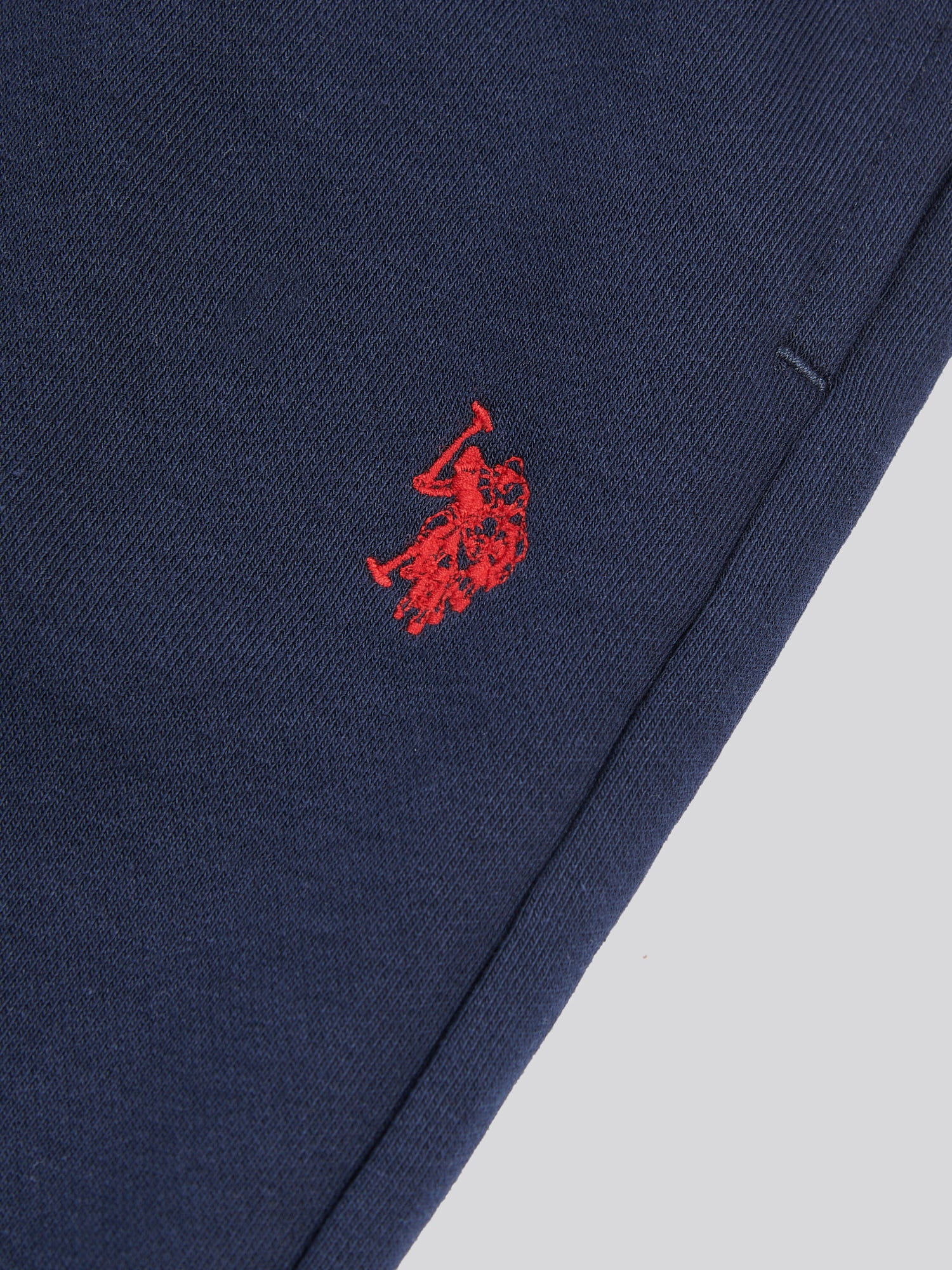 Boys Double Horsemen Straight Leg Jogger in Dark Sapphire Navy / Haute Red DHM - Image 7