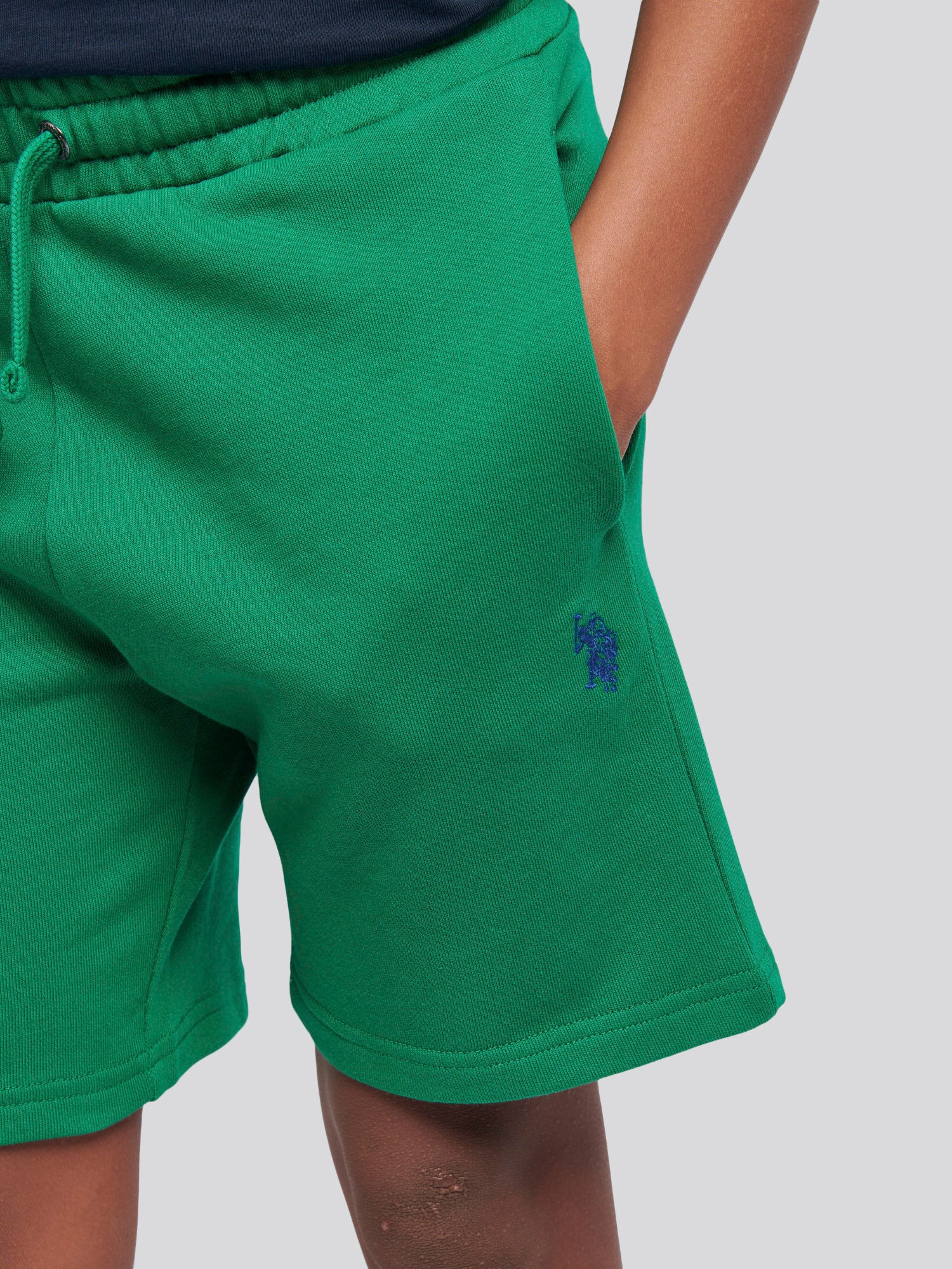 Boys Double Horsemen Sweat Short in Lush Meadow - Image 2