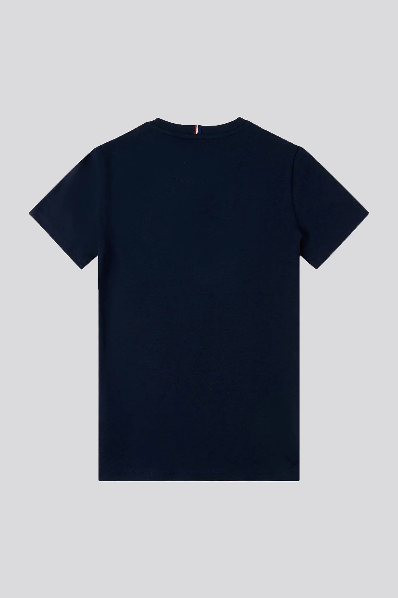 Boys Double Horsemen T- Shirt in Dark Sapphire Navy / Haute Red DHM - Image 7