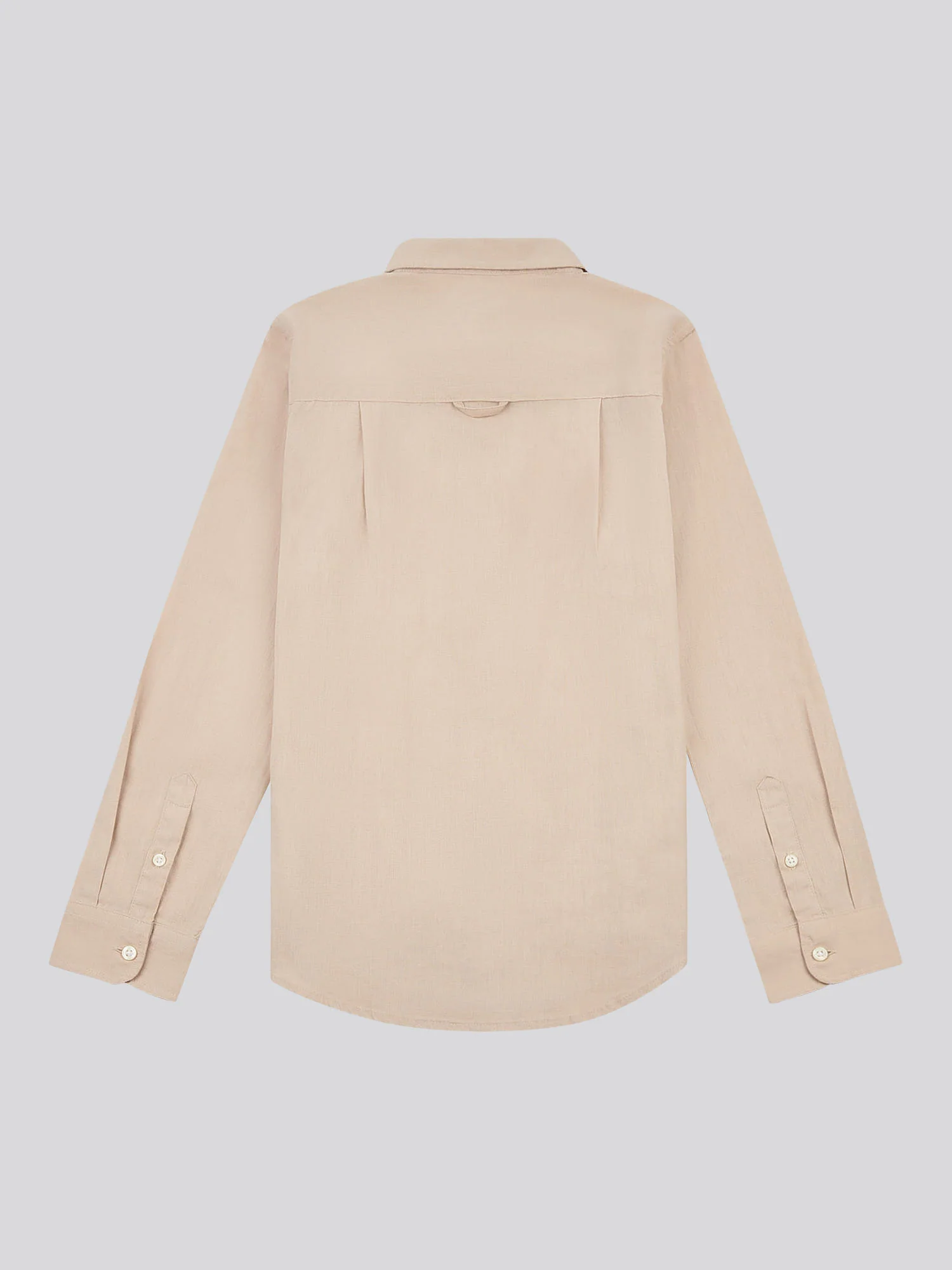 Boys Linen Blend Shirt in Doeskin - Image 6