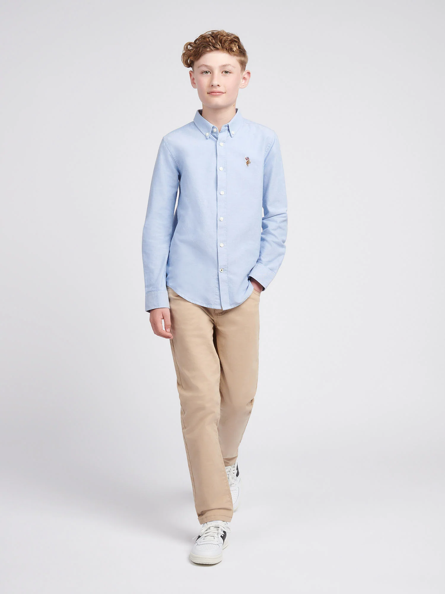Boys Oxford Shirt in Blue Yonder - Image 3