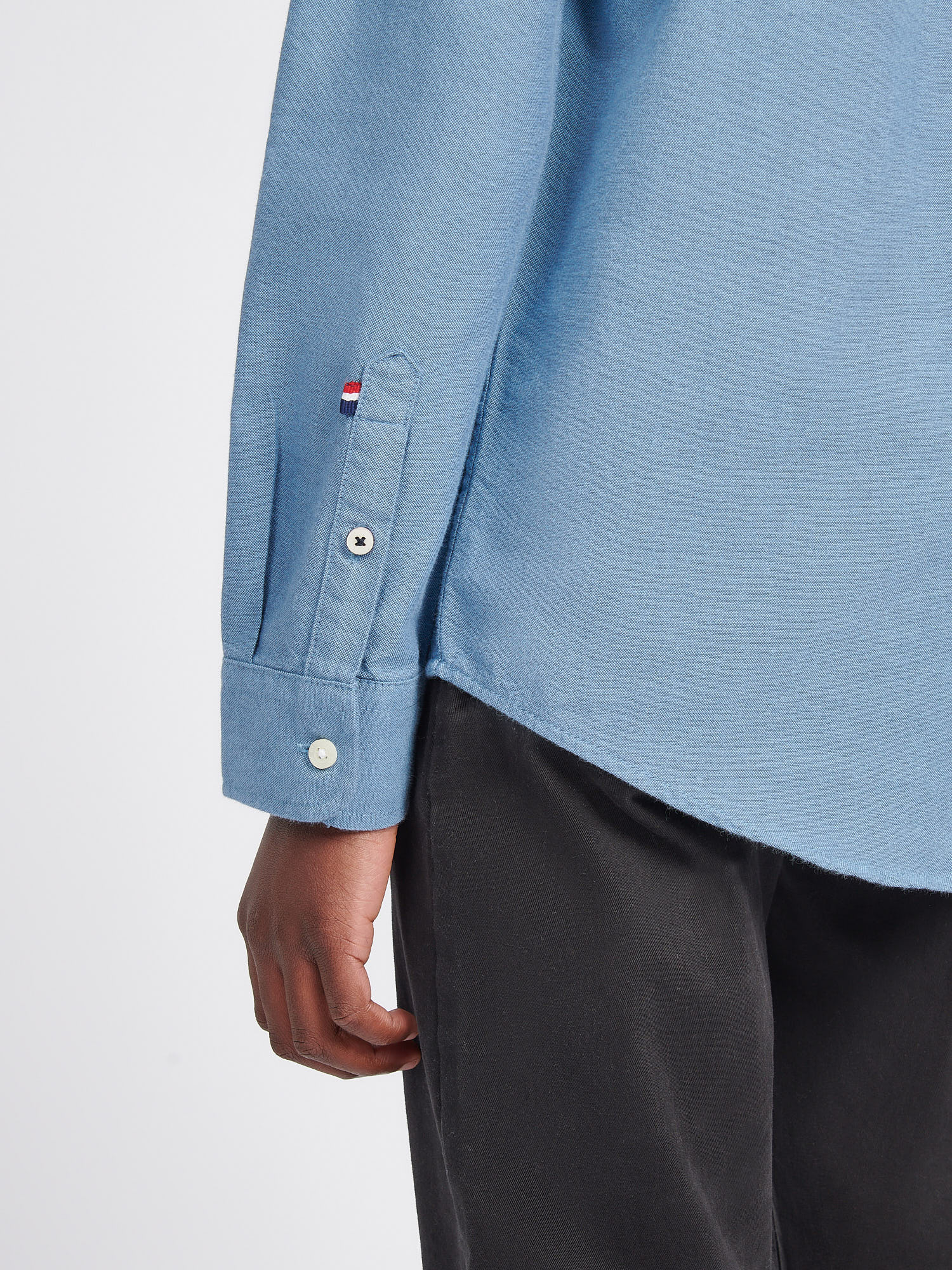 Boys Oxford Shirt in Vintage Indigo - Image 5