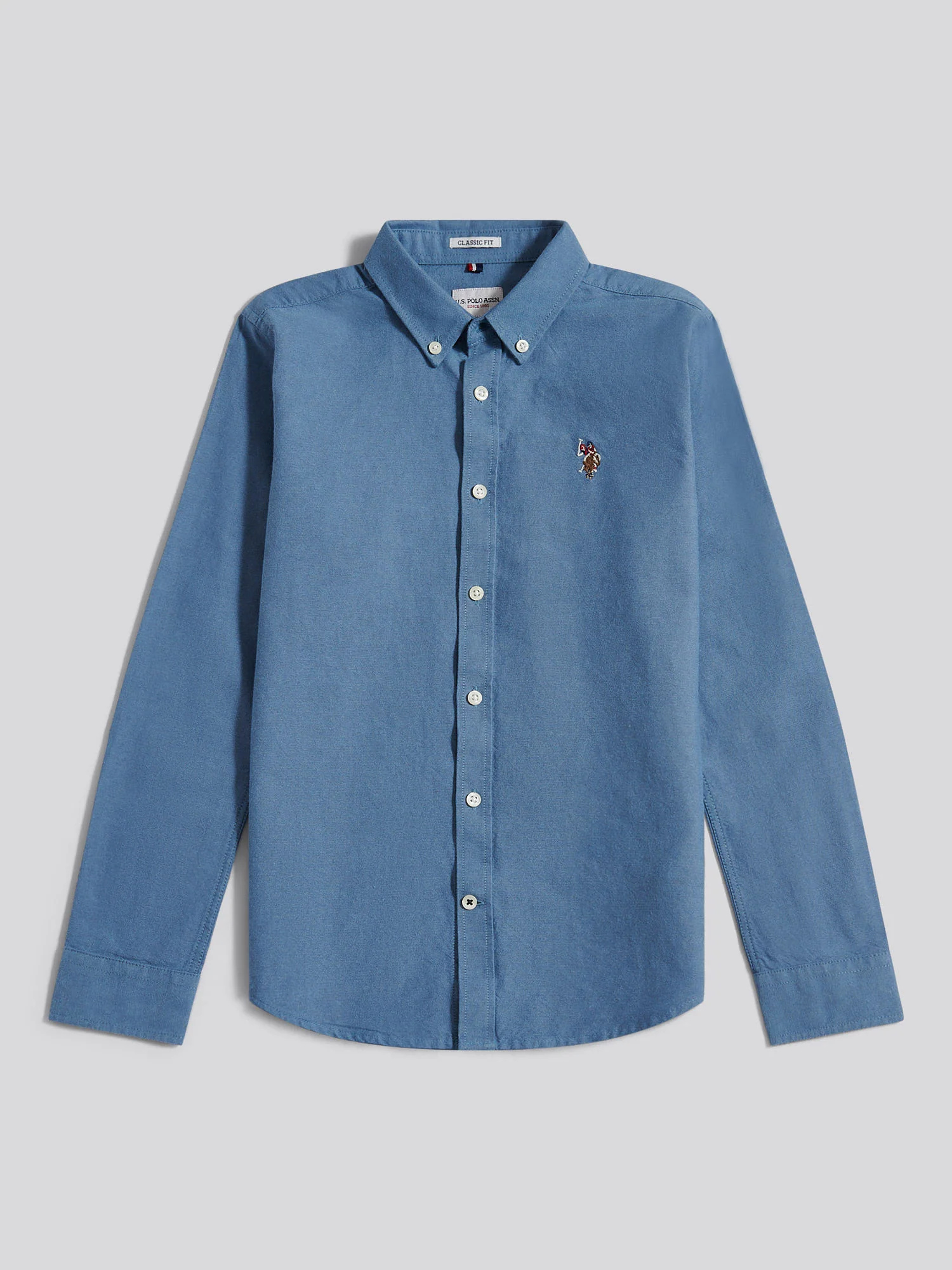 Boys Oxford Shirt in Vintage Indigo - Image 6