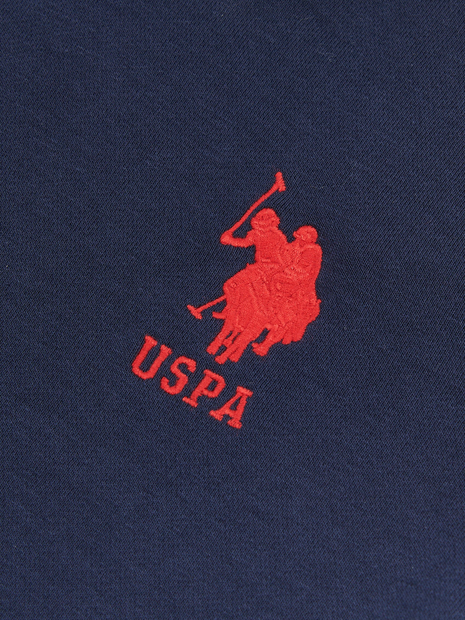 Boys Player 3 Brush Back Hoodie in Dark Sapphire Navy / Haute Red DHM - Image 12