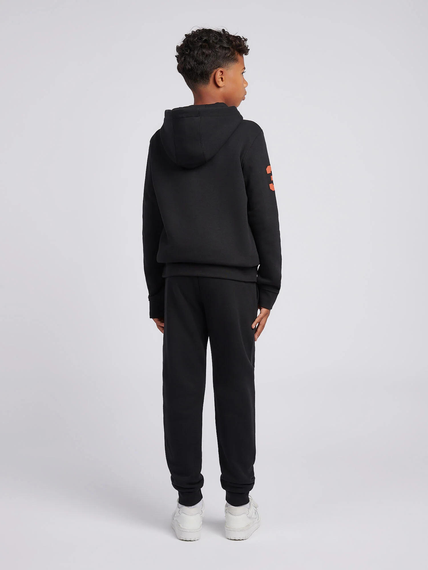 Boys Player 3 Hoodie & Jogger Set in Black - Image 4