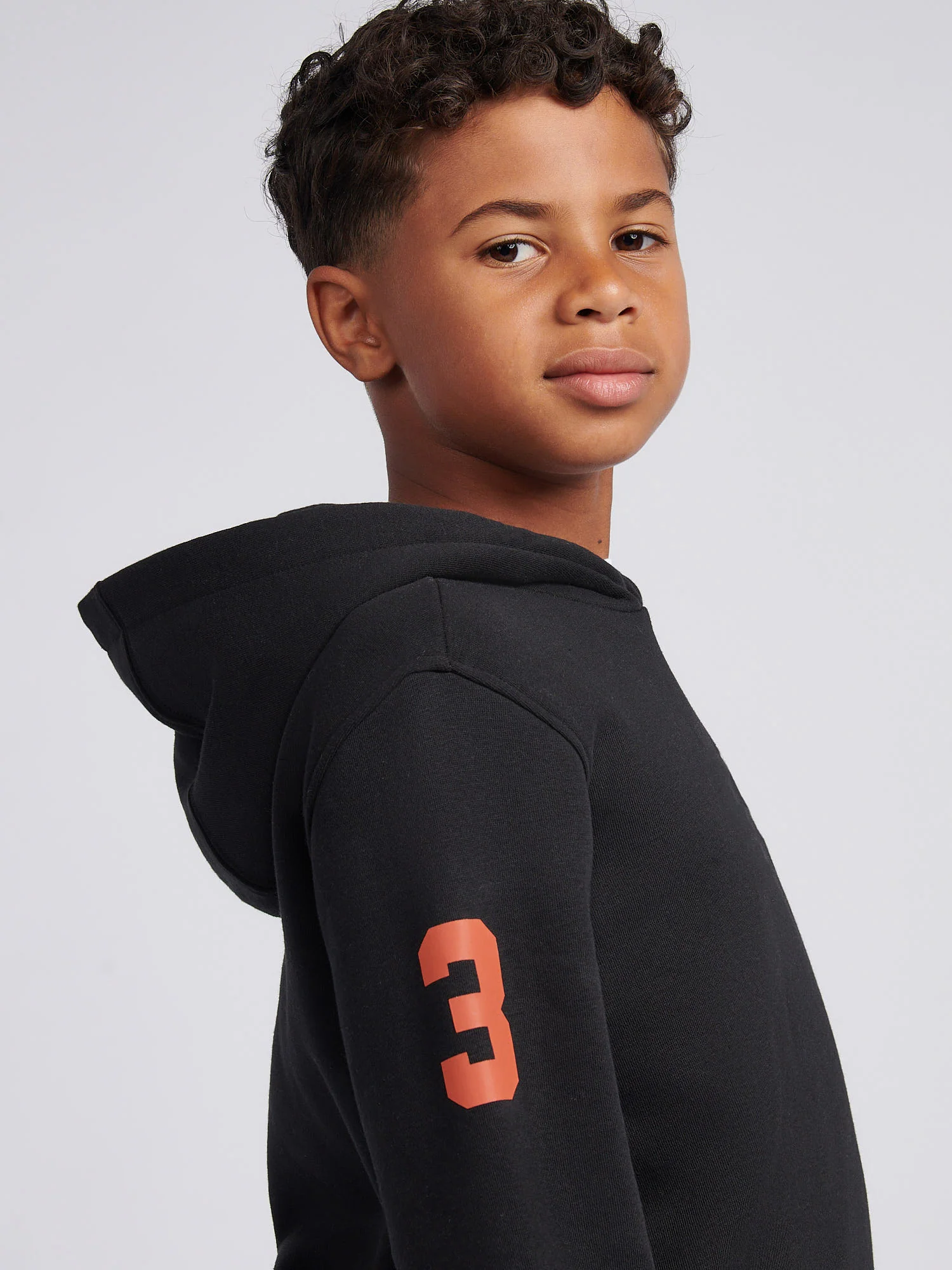 Boys Player 3 Hoodie & Jogger Set in Black - Image 6