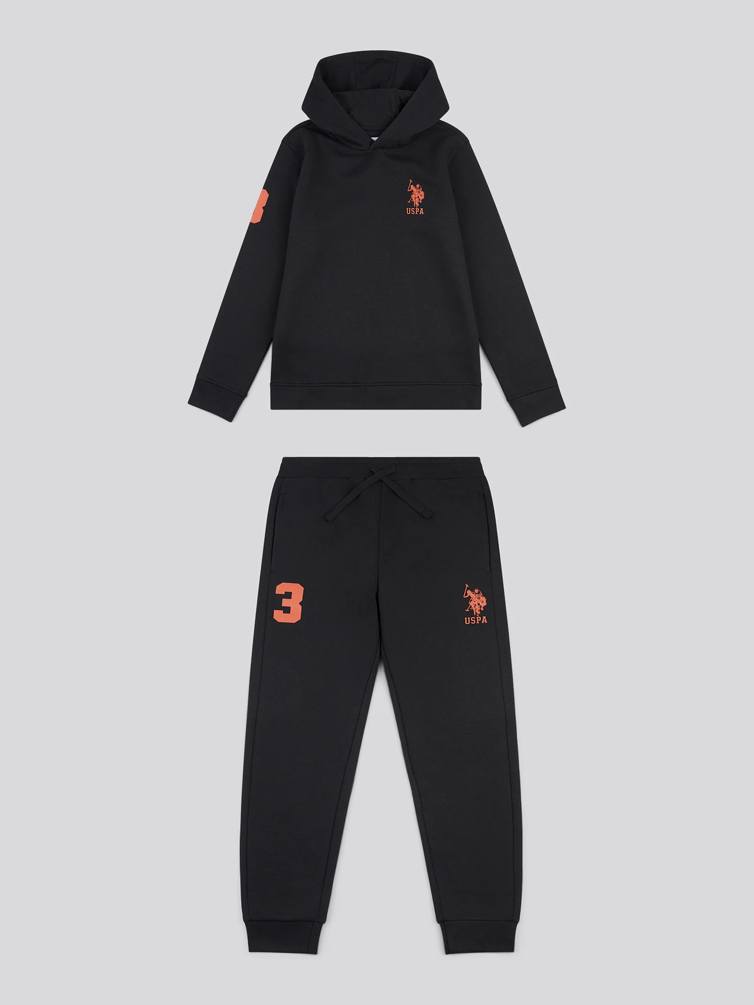 Boys Player 3 Hoodie & Jogger Set in Black - Image 9