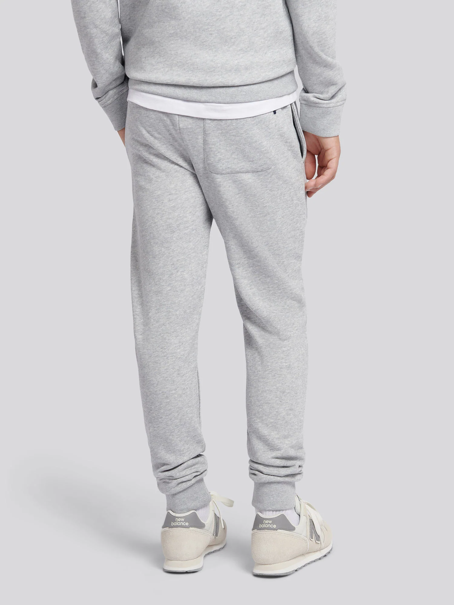 Boys Player 3 Loopback Jogger in Mid Grey Marl - Image 4