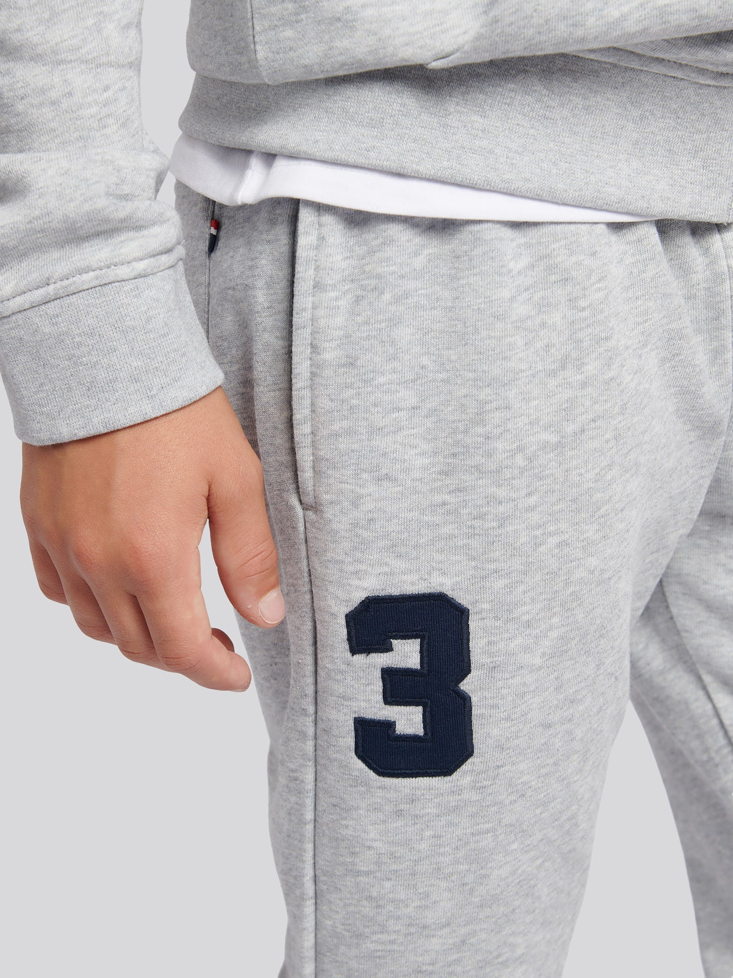 Boys Player 3 Loopback Jogger in Mid Grey Marl - Image 5
