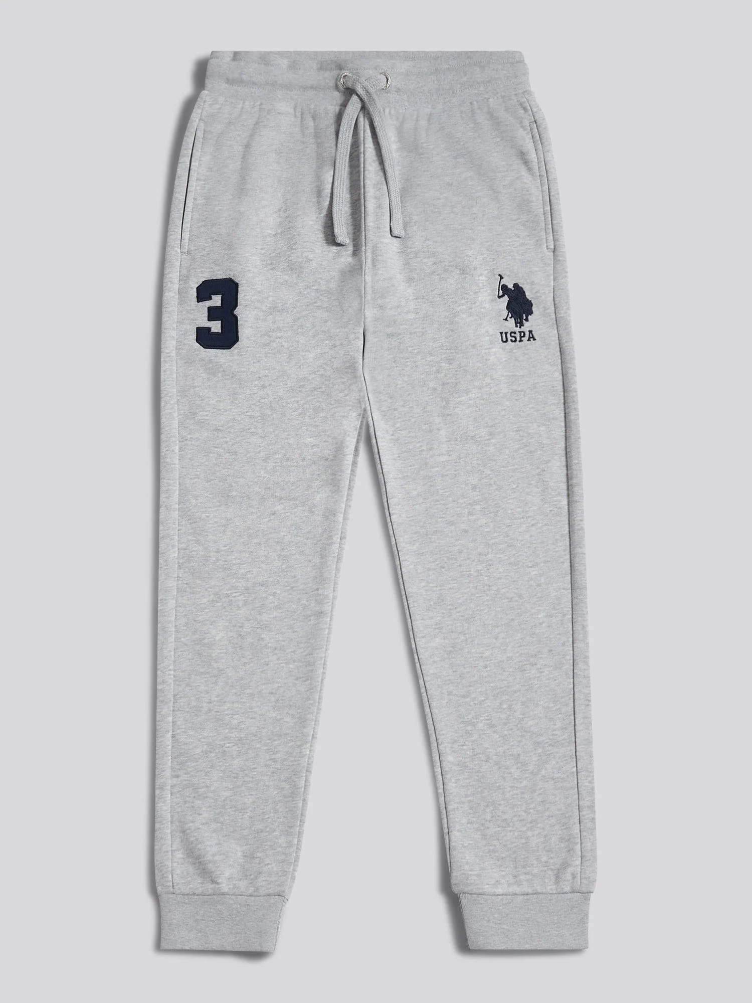 Boys Player 3 Loopback Jogger in Mid Grey Marl - Image 6