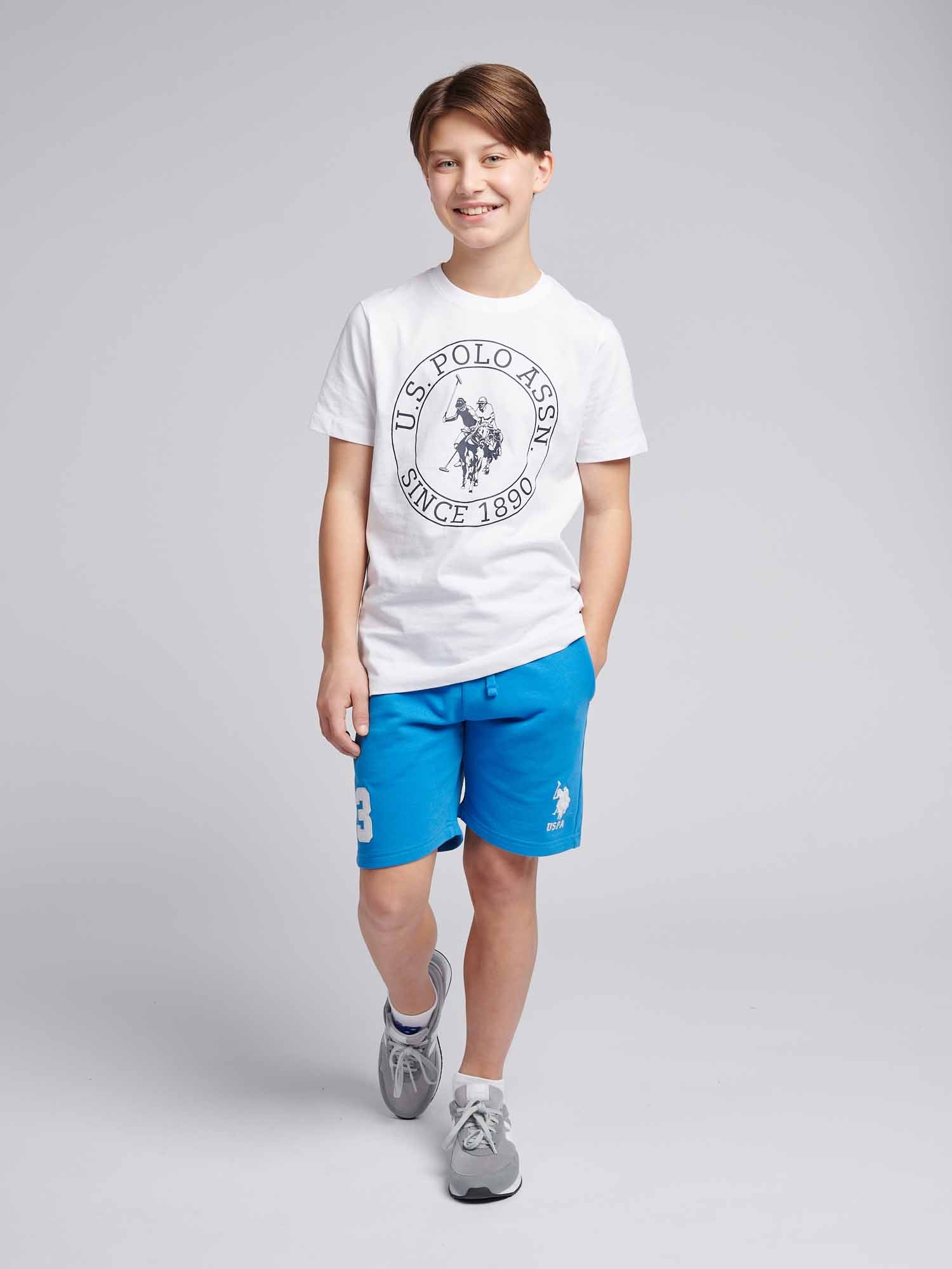 Boys Player 3 Sweat Short in Campanula - Image 3