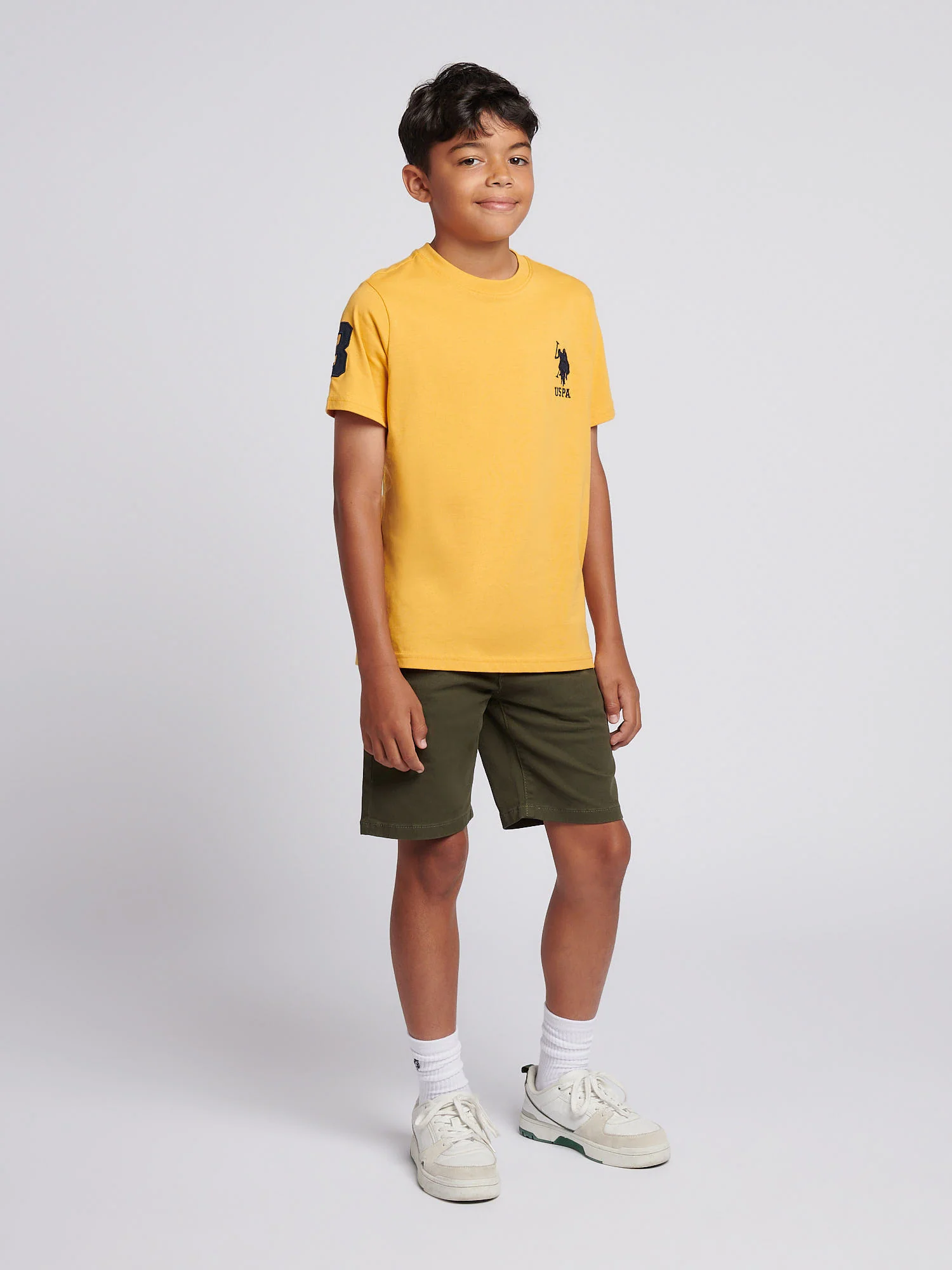 Boys Player 3 T-Shirt Golden Apricot - Image 3