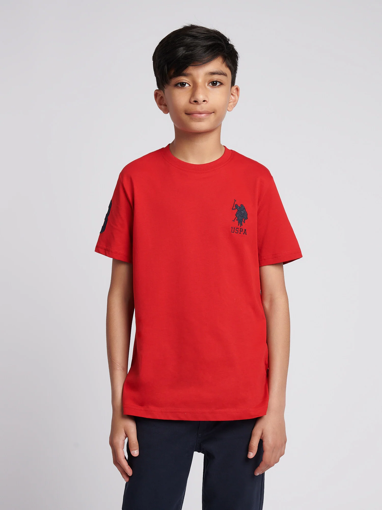 Boys Player 3 T-Shirt in Haute Red