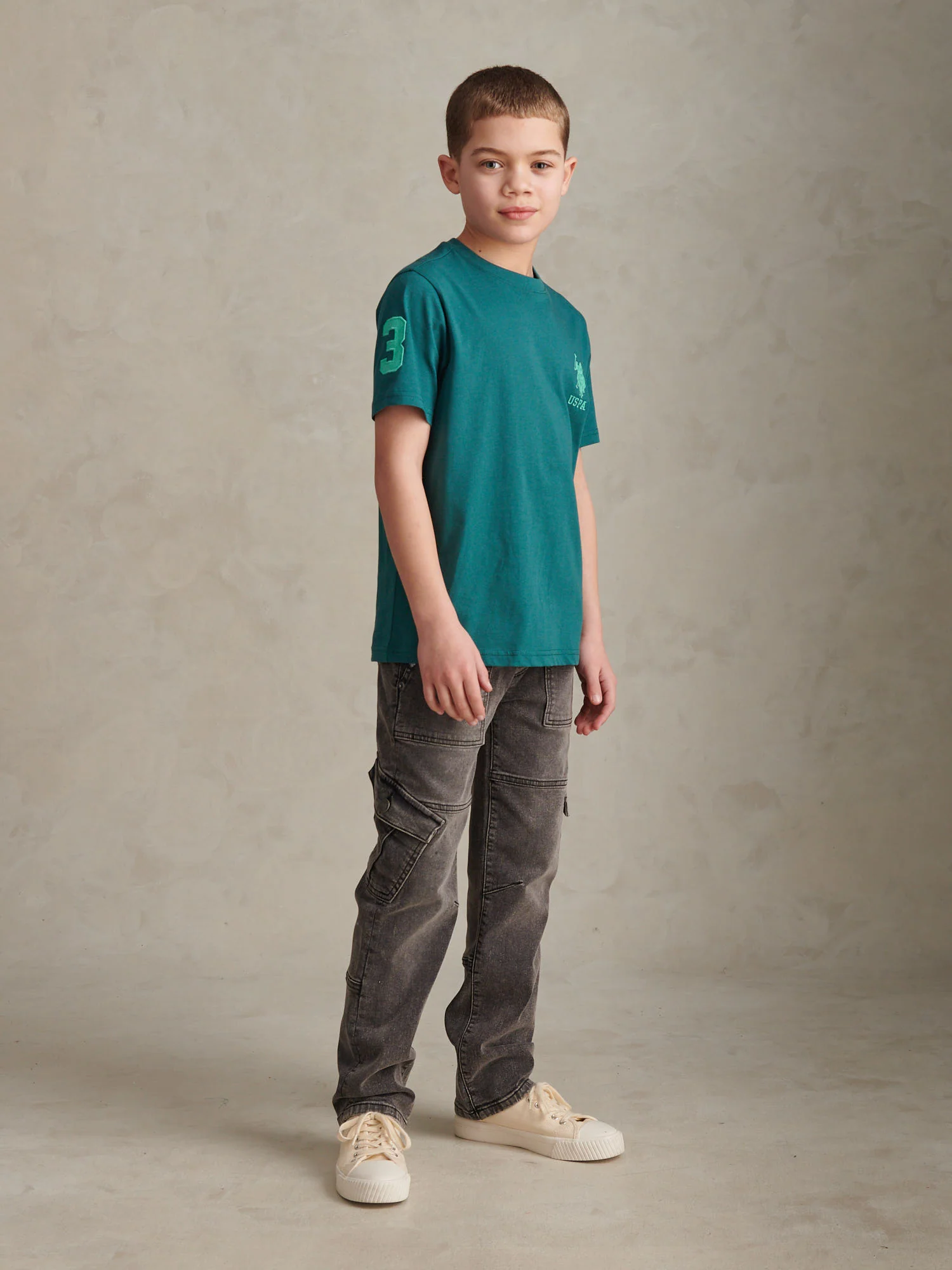 Boys Player 3 T-Shirt Mediterranea - Image 3