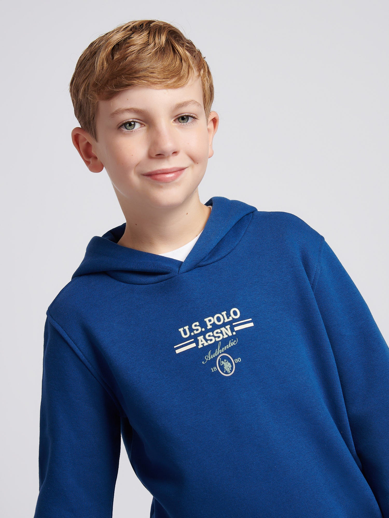 Boys Script Graphic Hoodie & Jogger Set in Navy Peony - Image 6