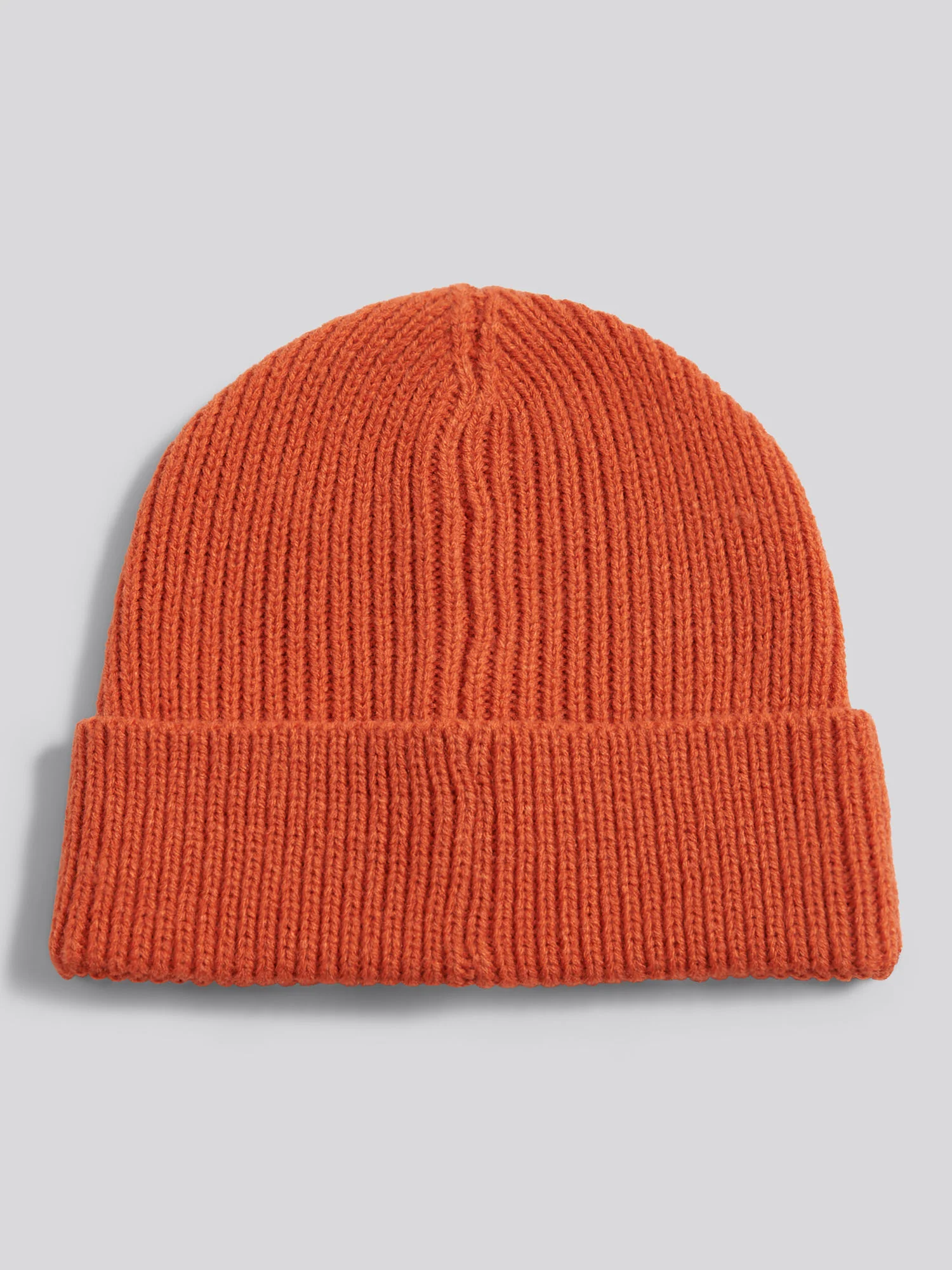 Boys Signature Double Horsemen Knit Beanie in Burnt Ochre - Image 4