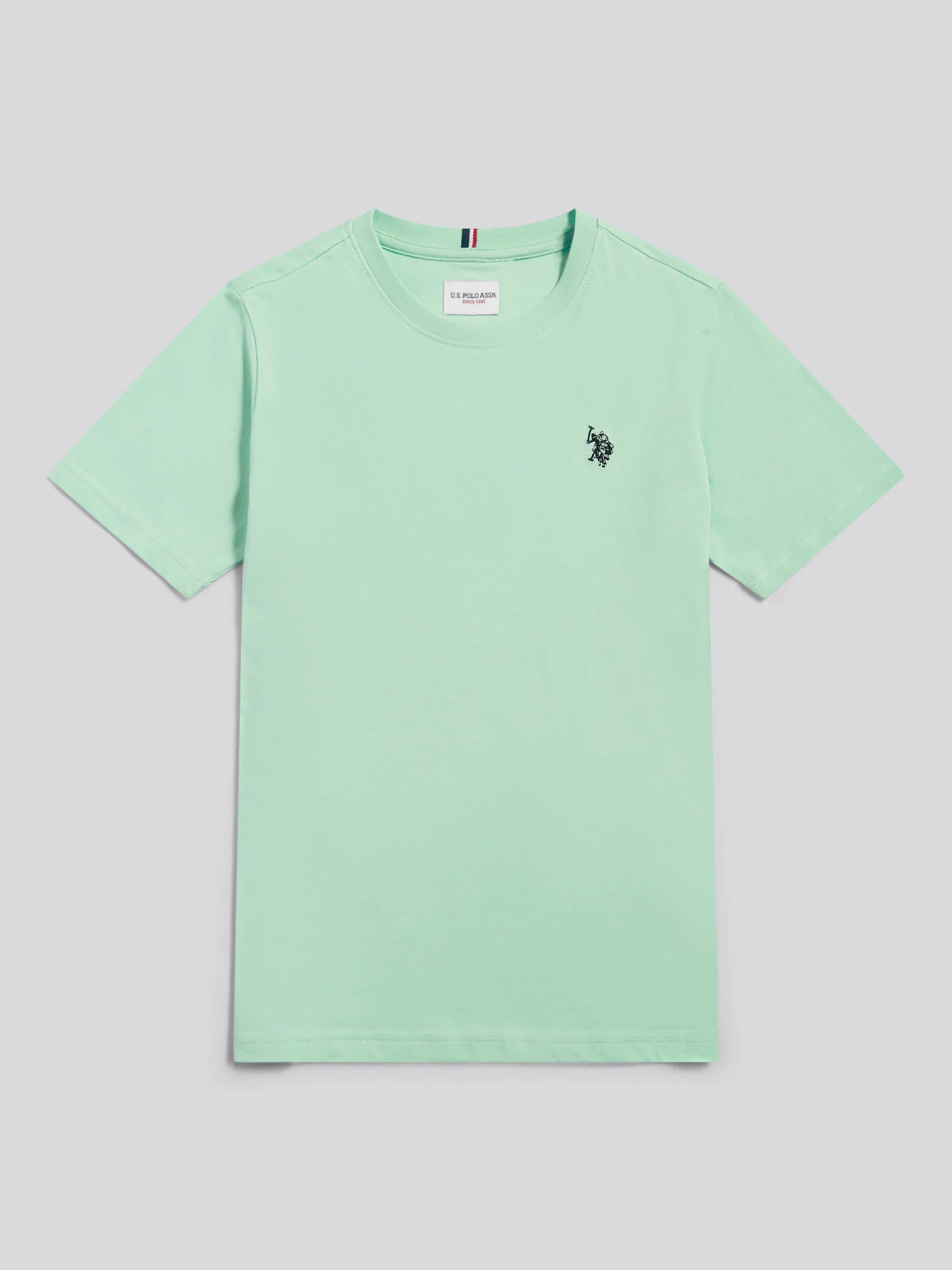 Boys Texture Double Horsemen T-Shirt Aqua Foam - Image 6