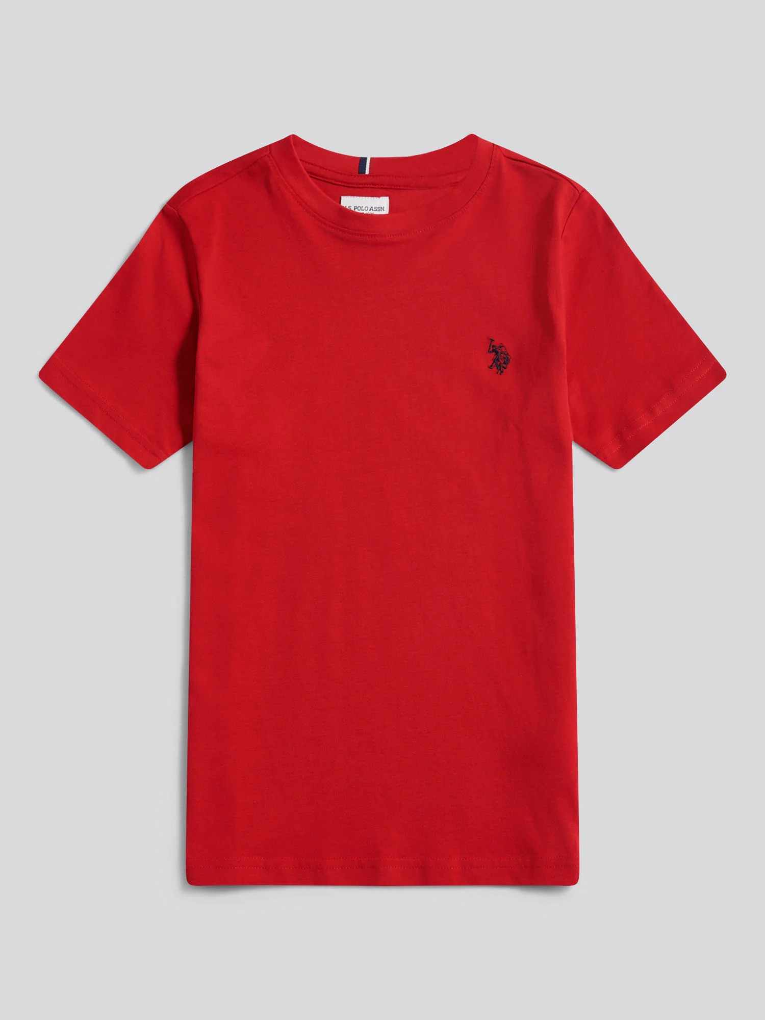 Boys Texture Double Horsemen T-Shirt Haute Red - Image 5