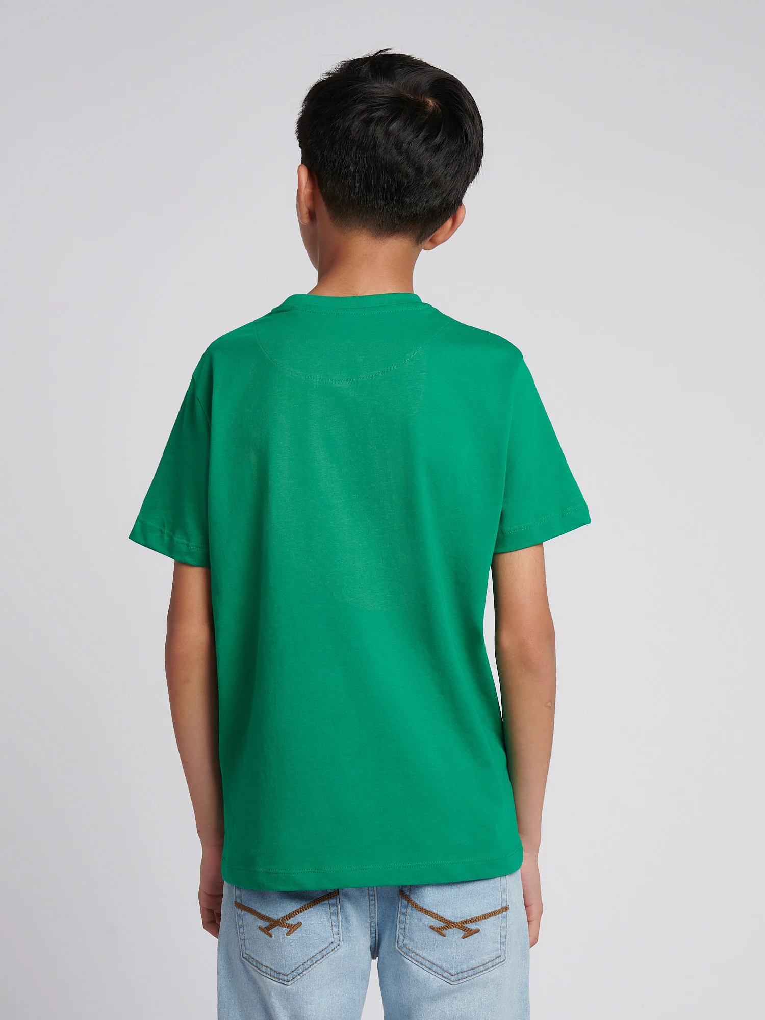 Boys USPA Print Graphic T-Shirt in Lush Meadow - Image 4