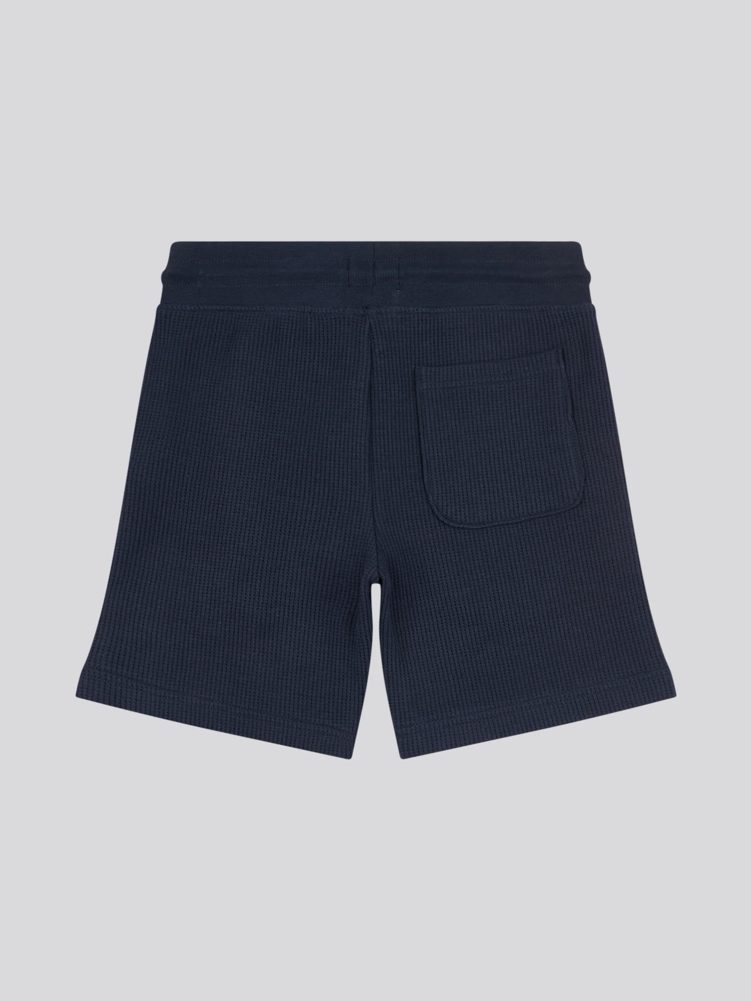Boys Waffle Texture Short in Dark Sapphire Navy / Moonlight Blue DHM - Image 6