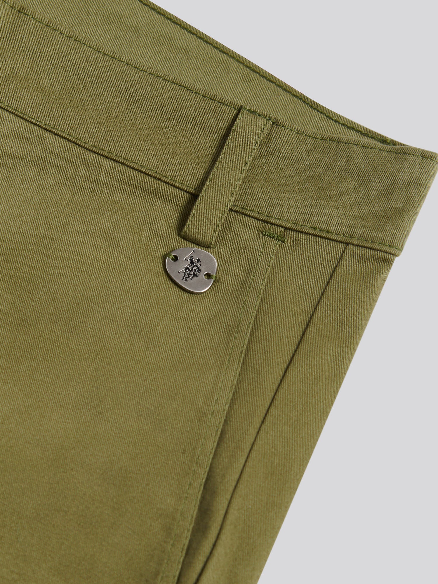 Womens Longline Chino Shorts Capulet Olive - Image 8