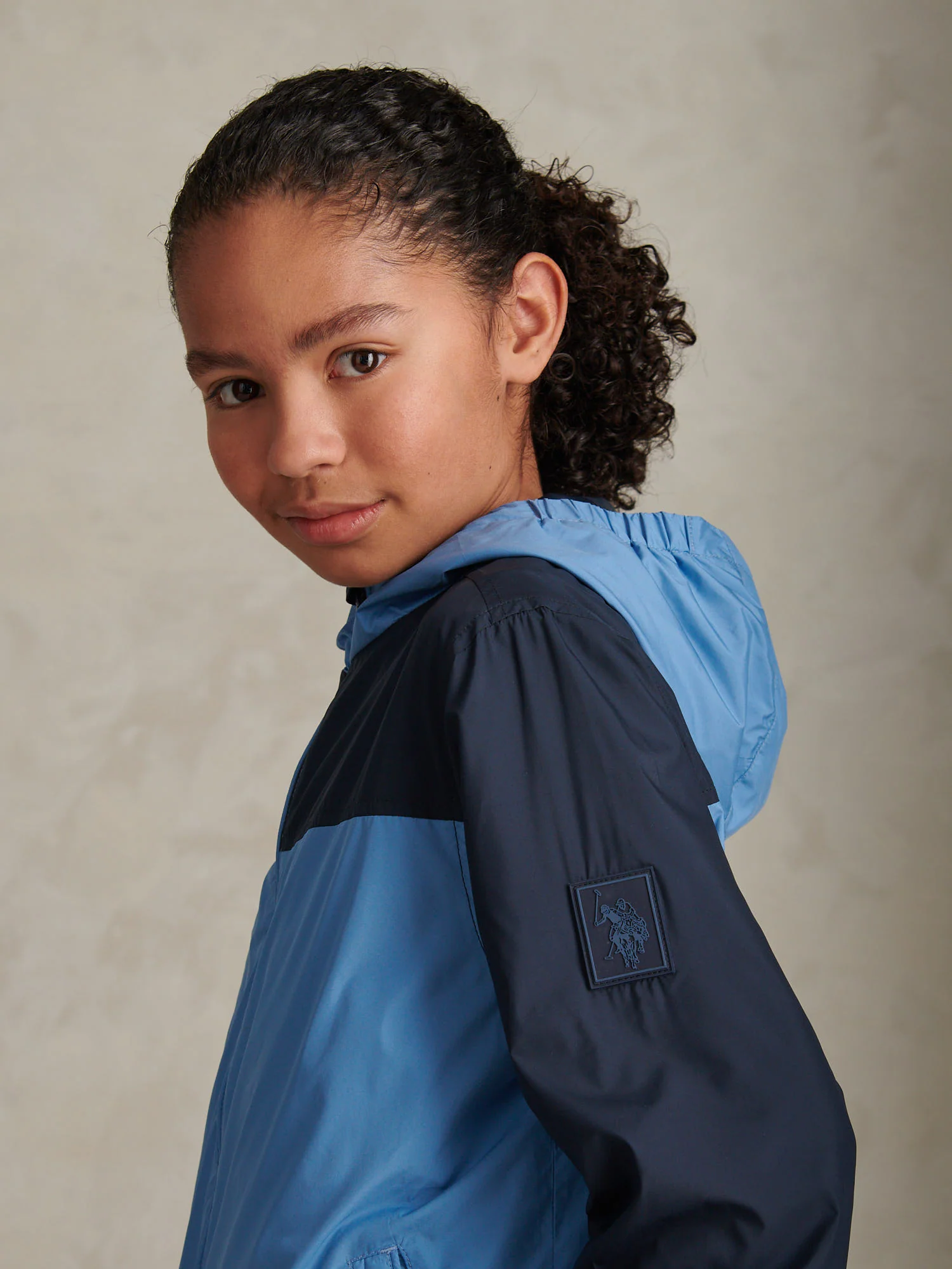 Boys Contrast Panelled Windbreaker Jacket Riviera - Image 2