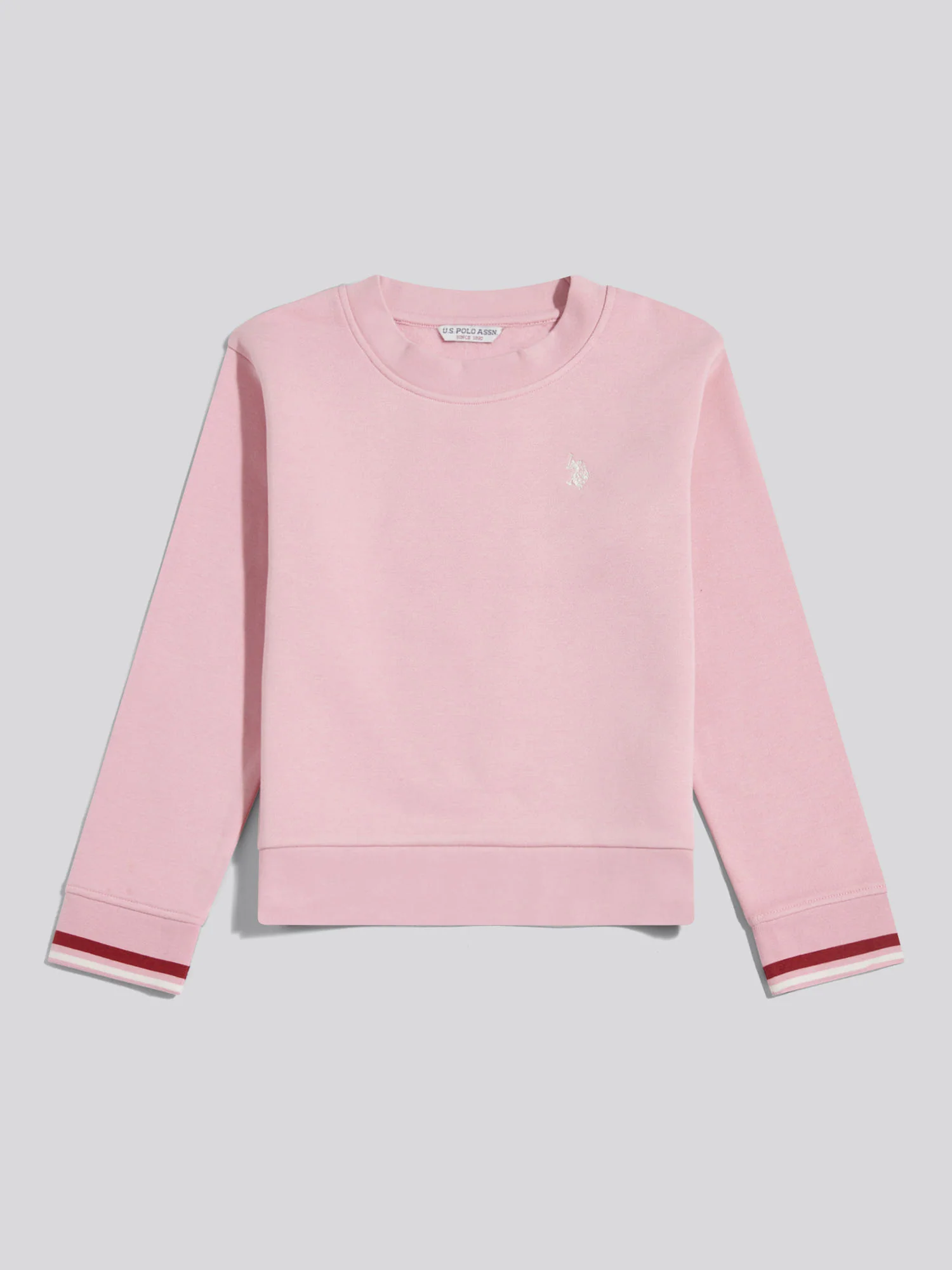 Girls Double Horsemen Crew Sweatshirt Pink Nectar - Image 5