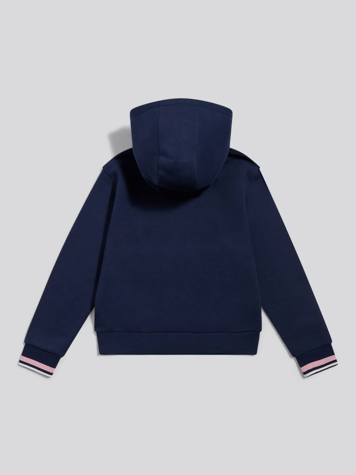 Girls Double Horsemen Overhead Hoodie Navy Iris - Image 6