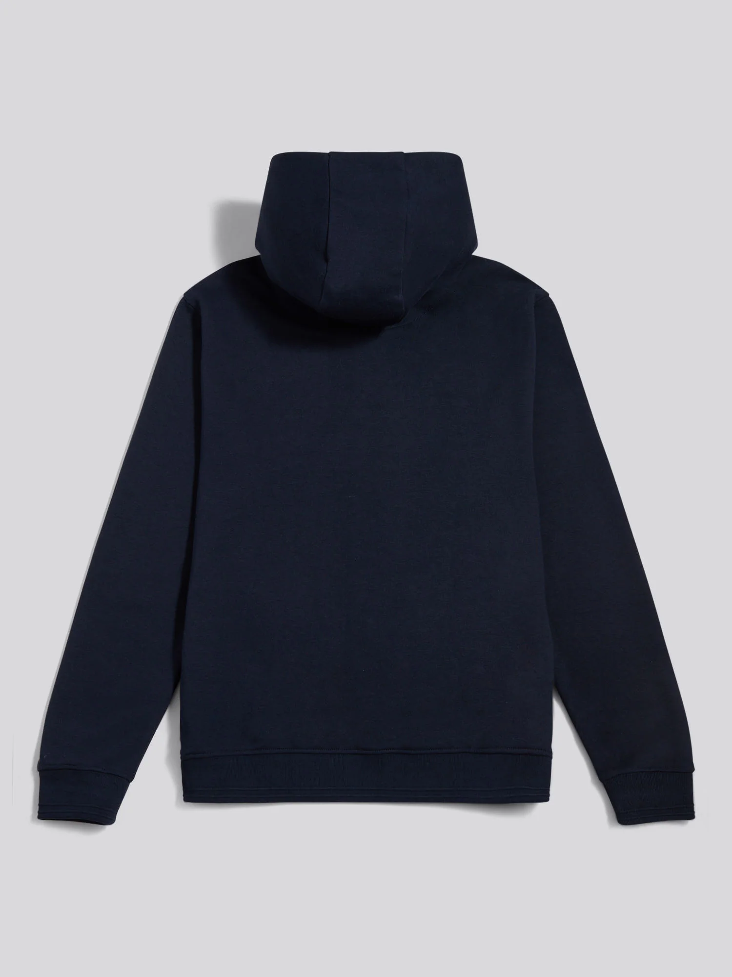 Mens Drop Shoulder Arch Script Hoodie Dark Sapphire Navy - Image 6