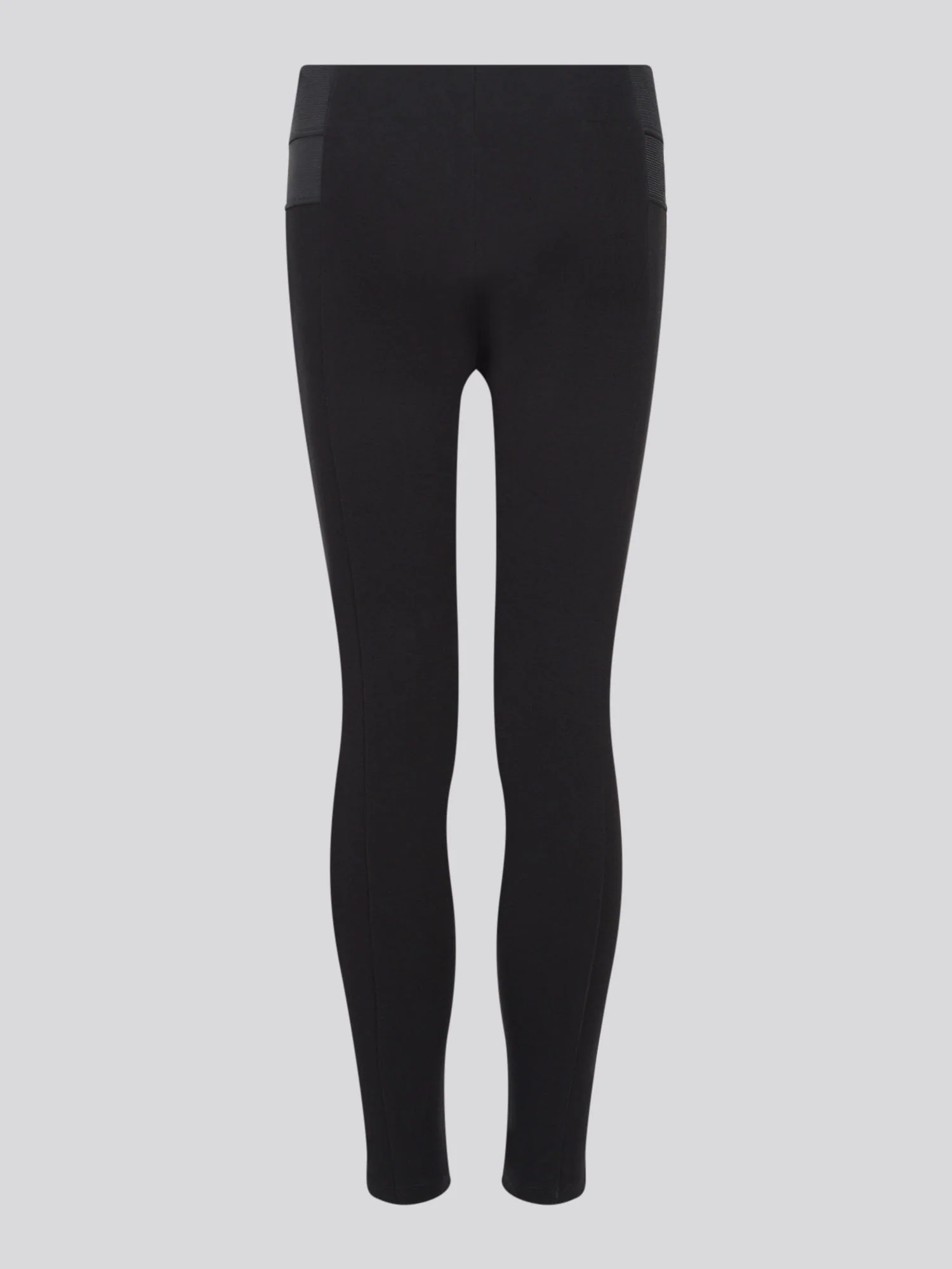 Girls Elastic Waistband Leggings Black - Image 7