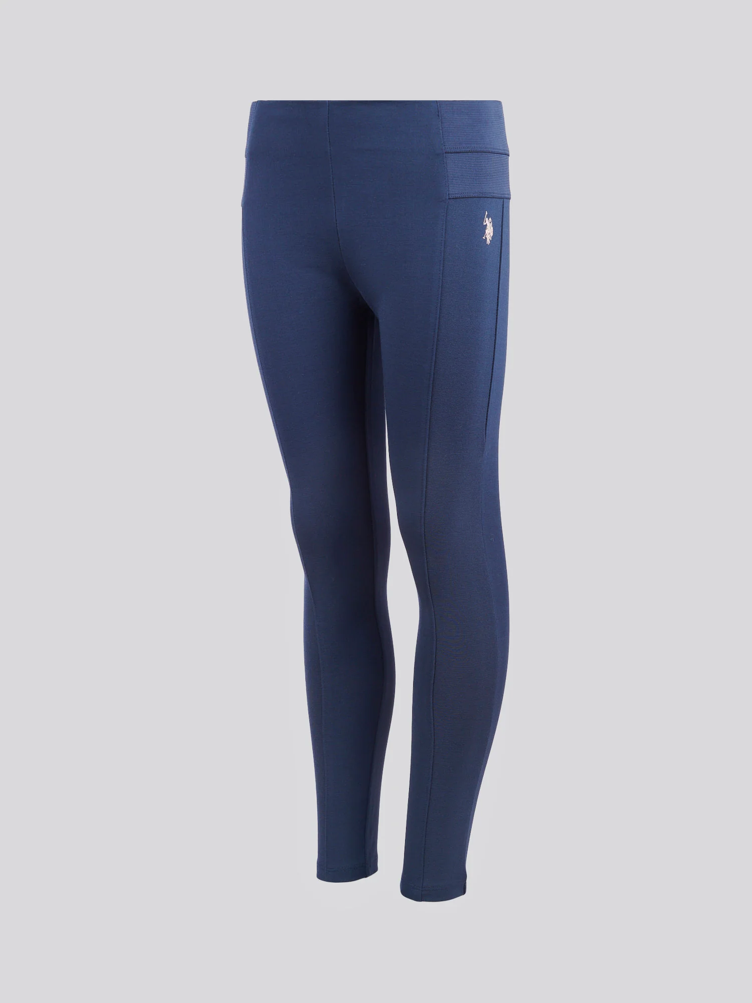 Girls Elastic Waistband Leggings Navy Iris - Image 5
