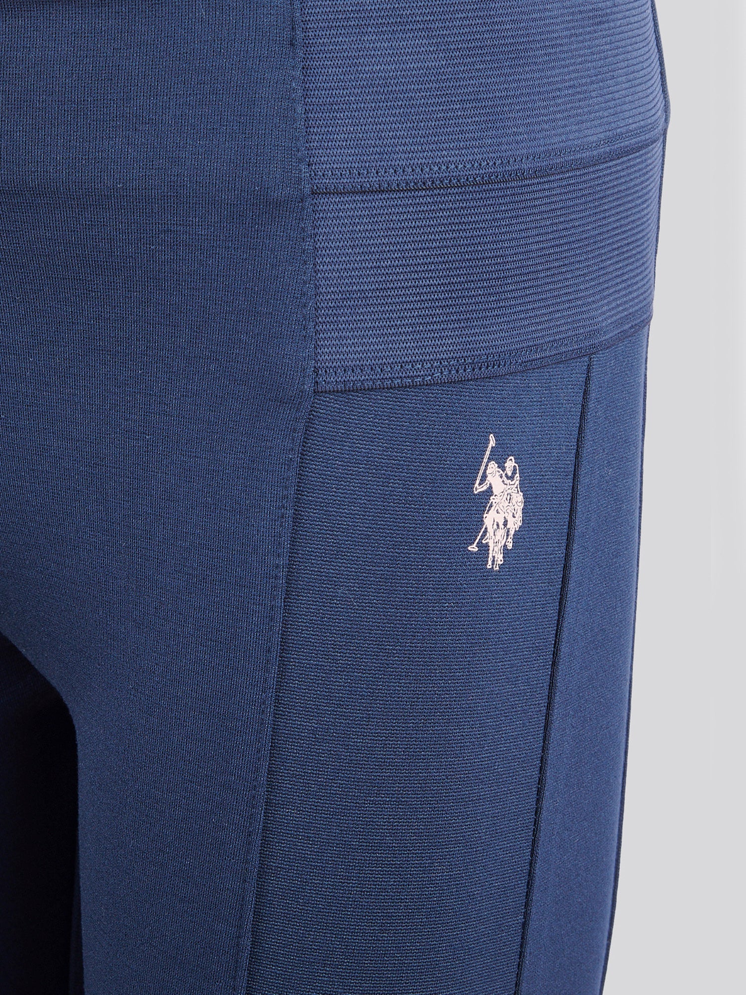 Girls Elastic Waistband Leggings Navy Iris - Image 8