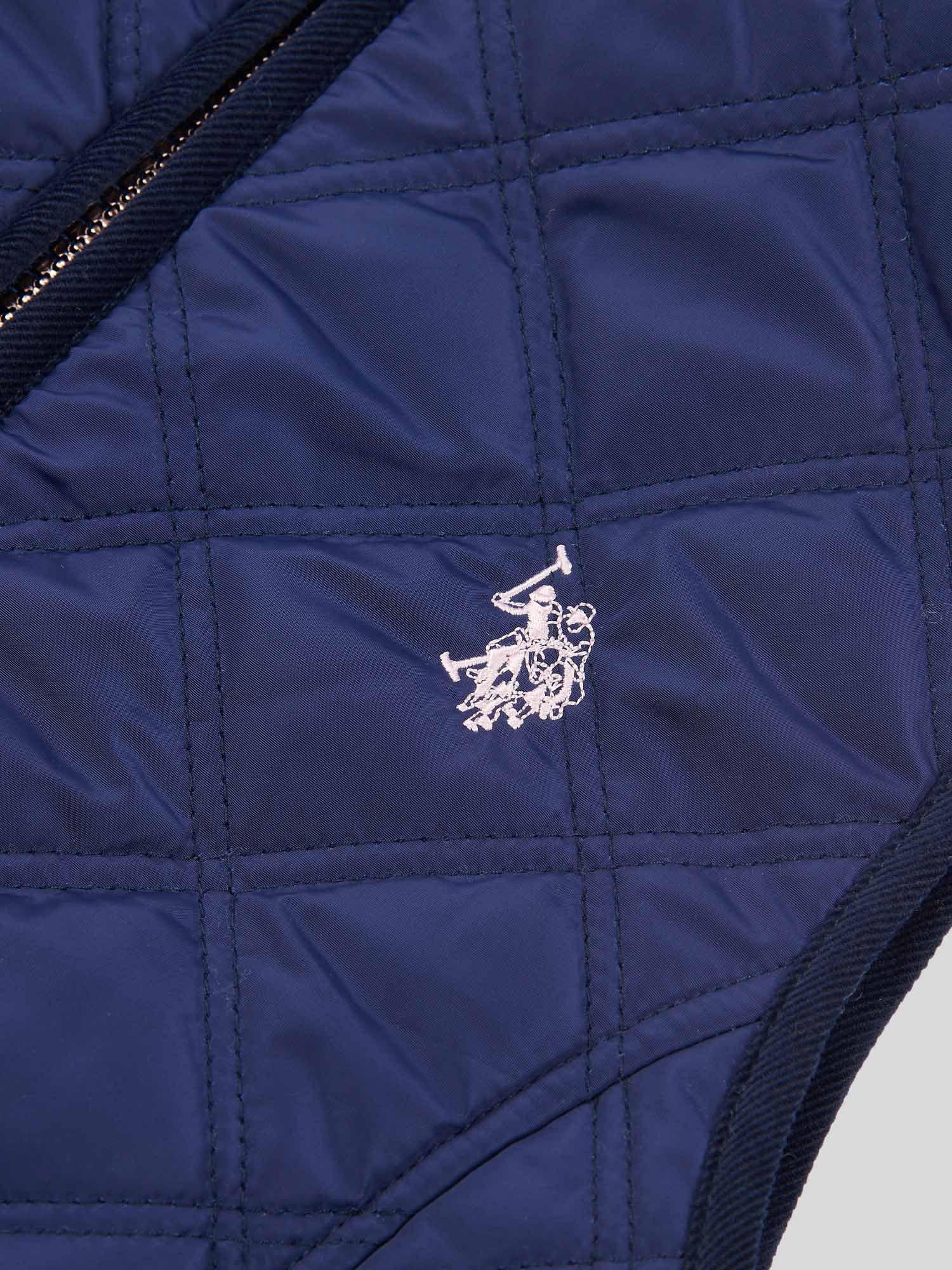 Girls Hacking Gilet in Navy Iris - Image 8