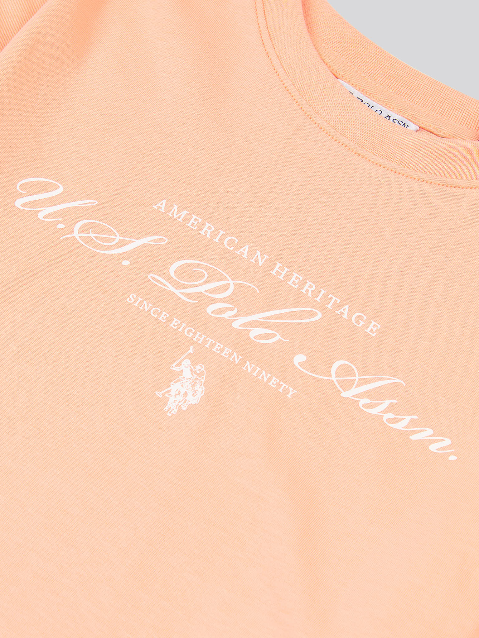 Girls Script Boxy Fit T-Shirt & Legging Set in Peach Nectar - Image 10