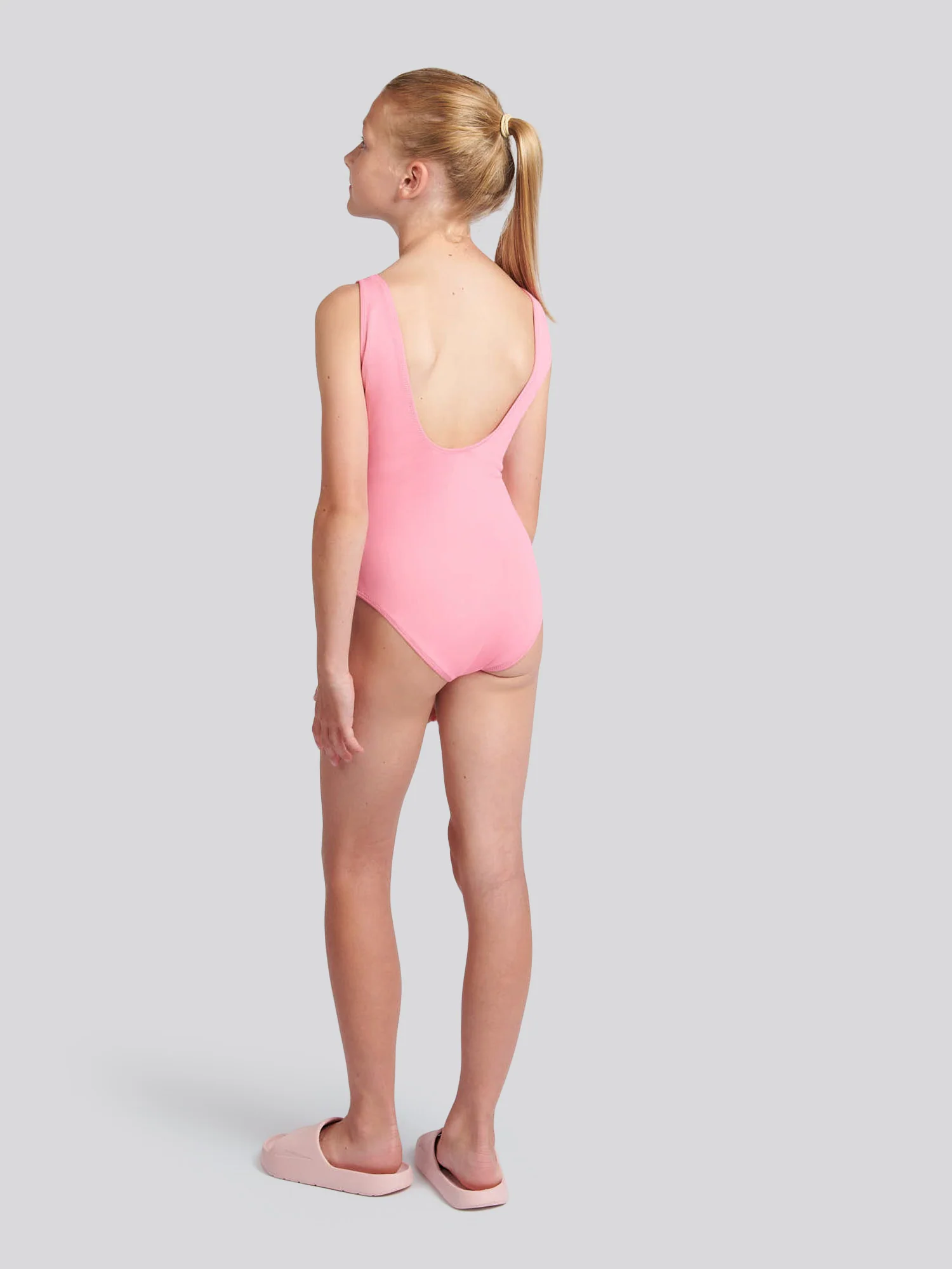 Girls Script Swimsuit in Morning Glory - Image 3