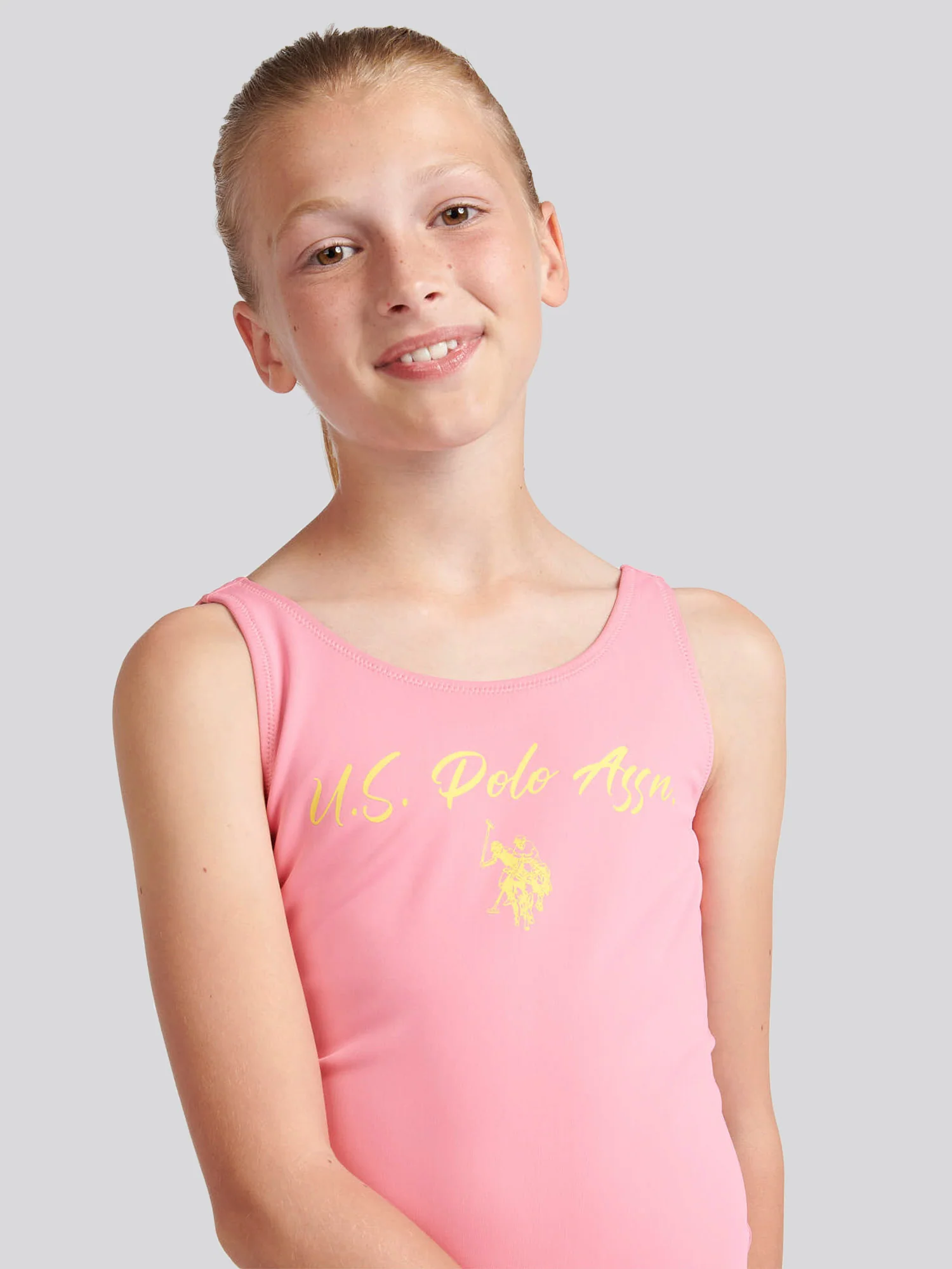 Girls Script Swimsuit in Morning Glory - Image 4